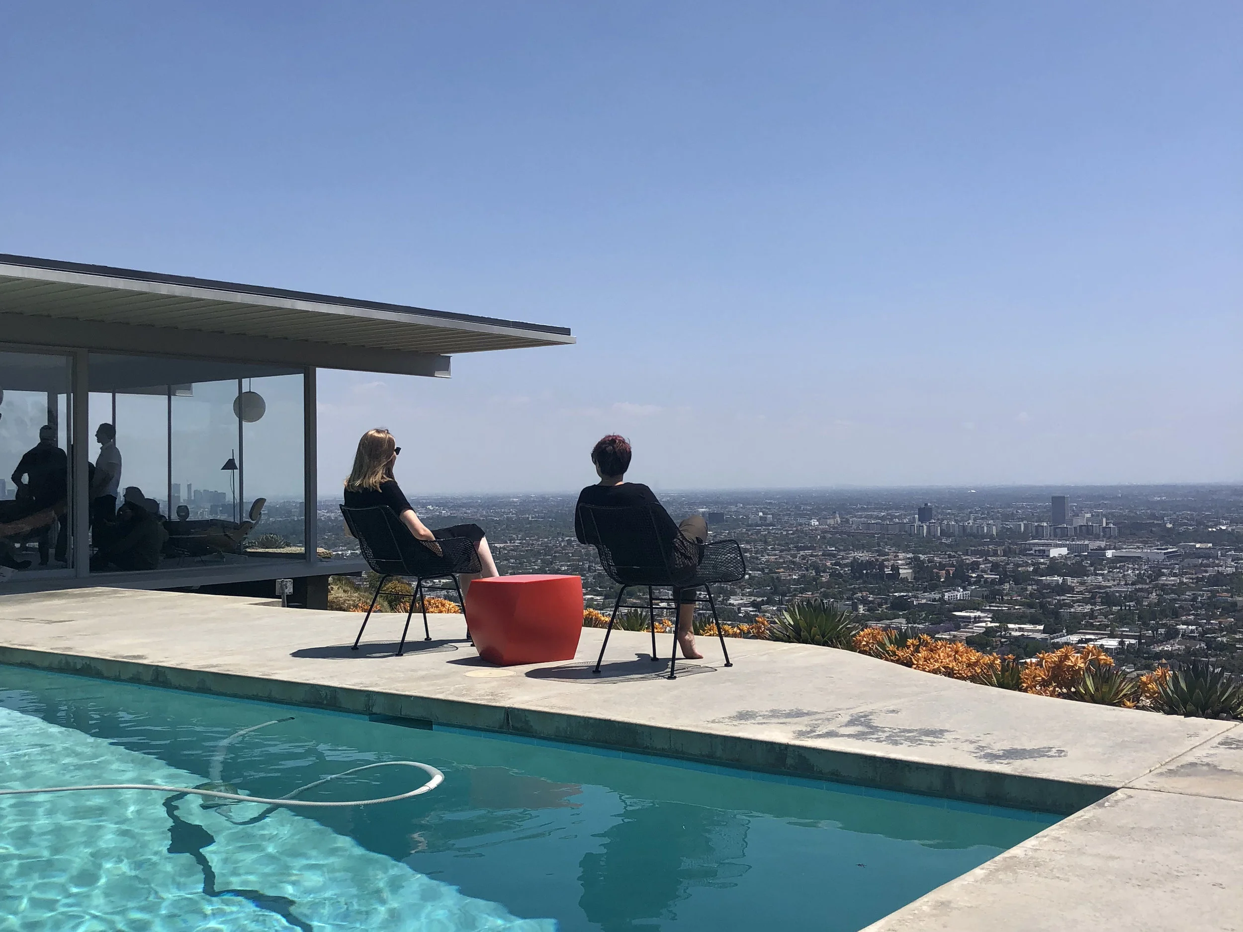 Katie looking out over Los Angeles