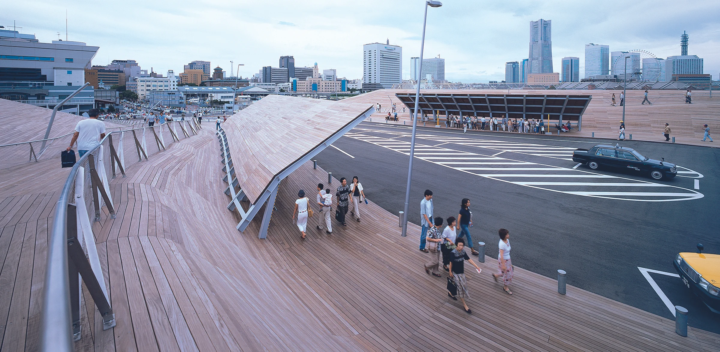 Yokohama International Cruise terminal. Photography by Ramon Pratt.