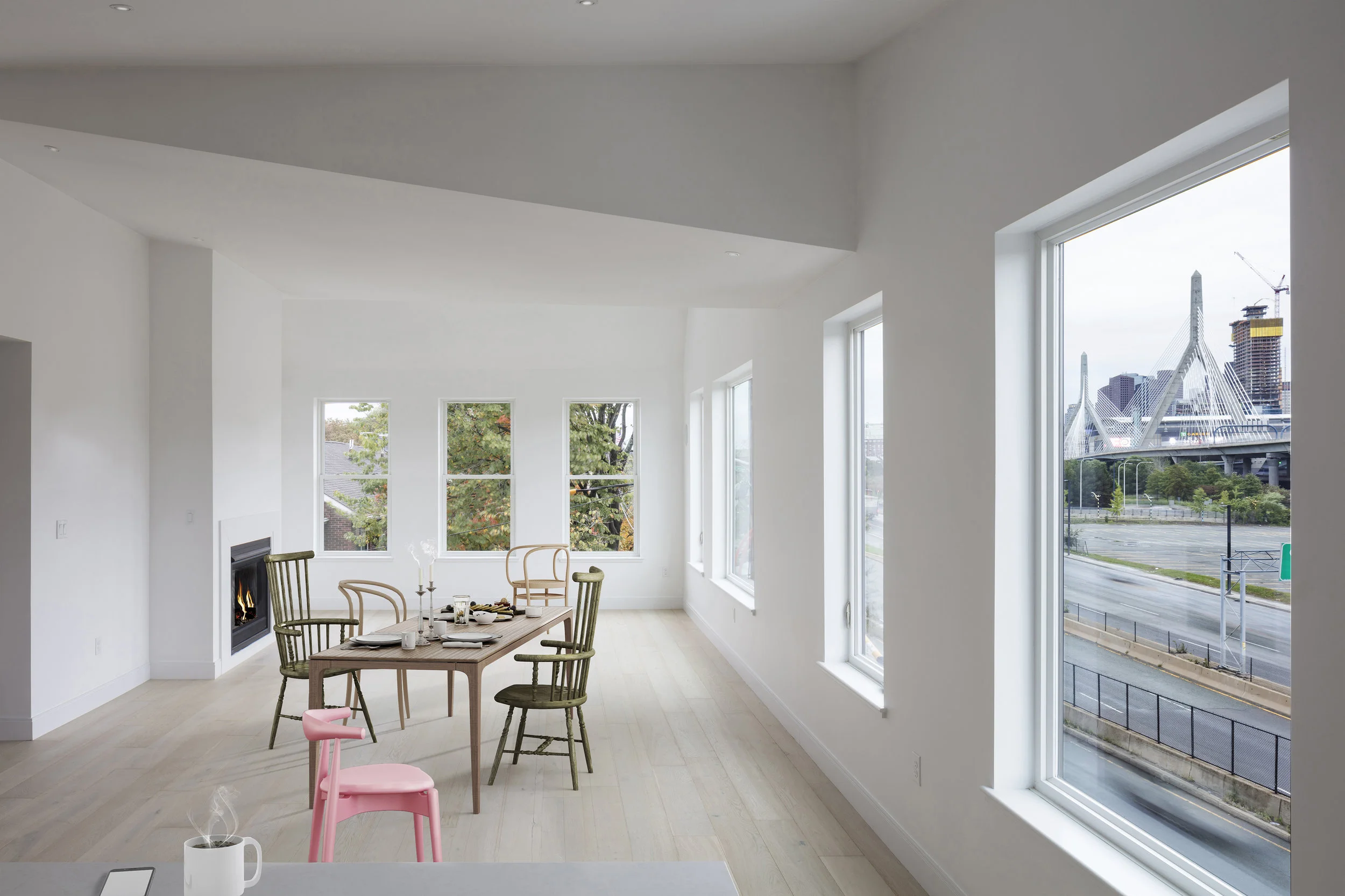 Outlier Lofts staged interior. Photography by John Horner