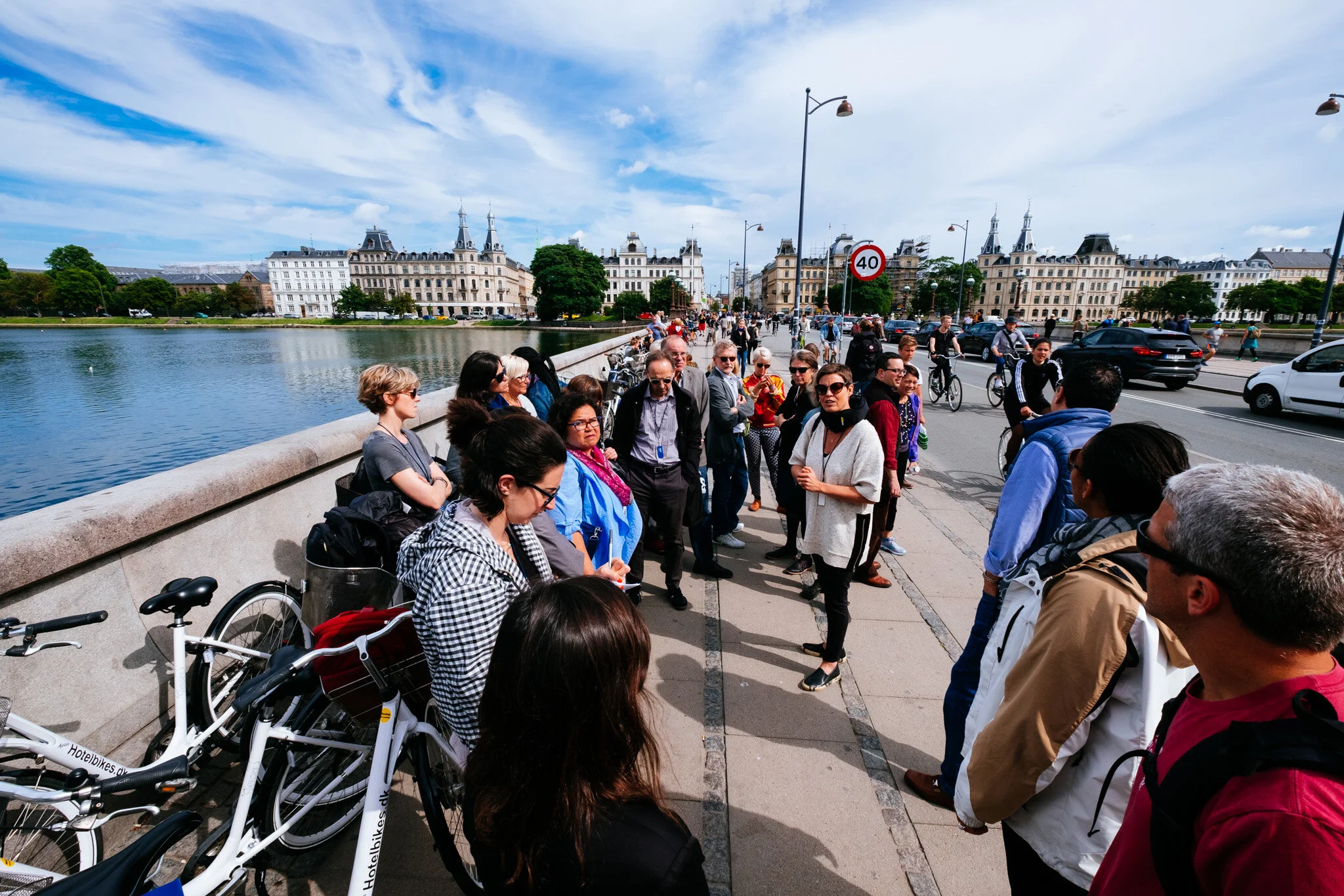 Helle Søholt on Dronning Louises Bridge in Copenhagen.