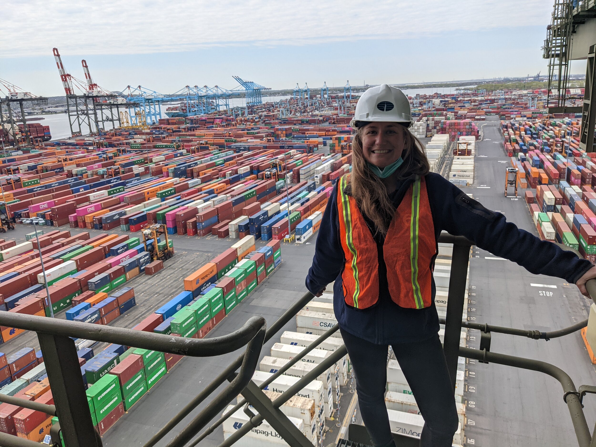 On the job at Port Newark.