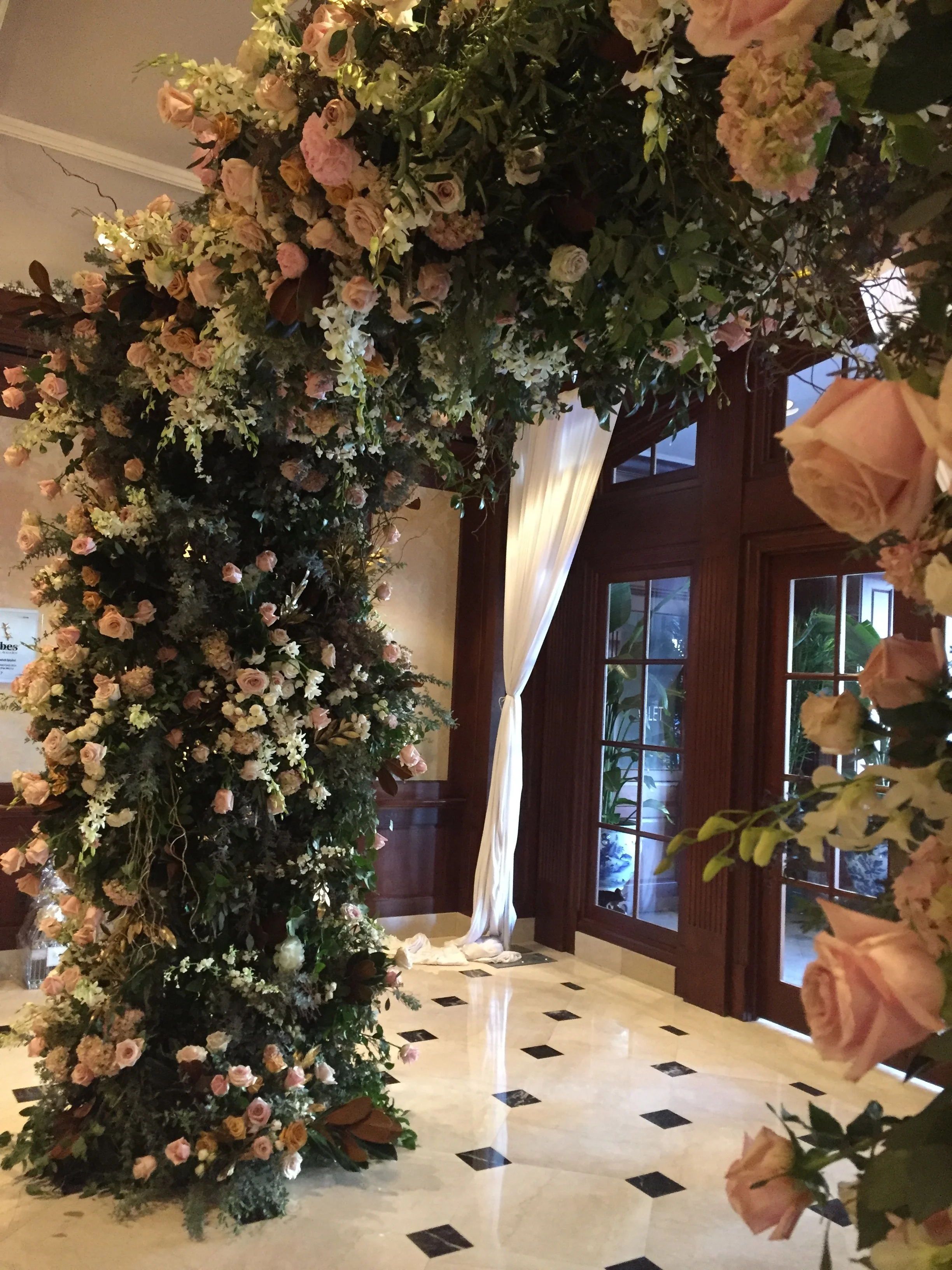  floral arbor for  Bloom Floral Design  