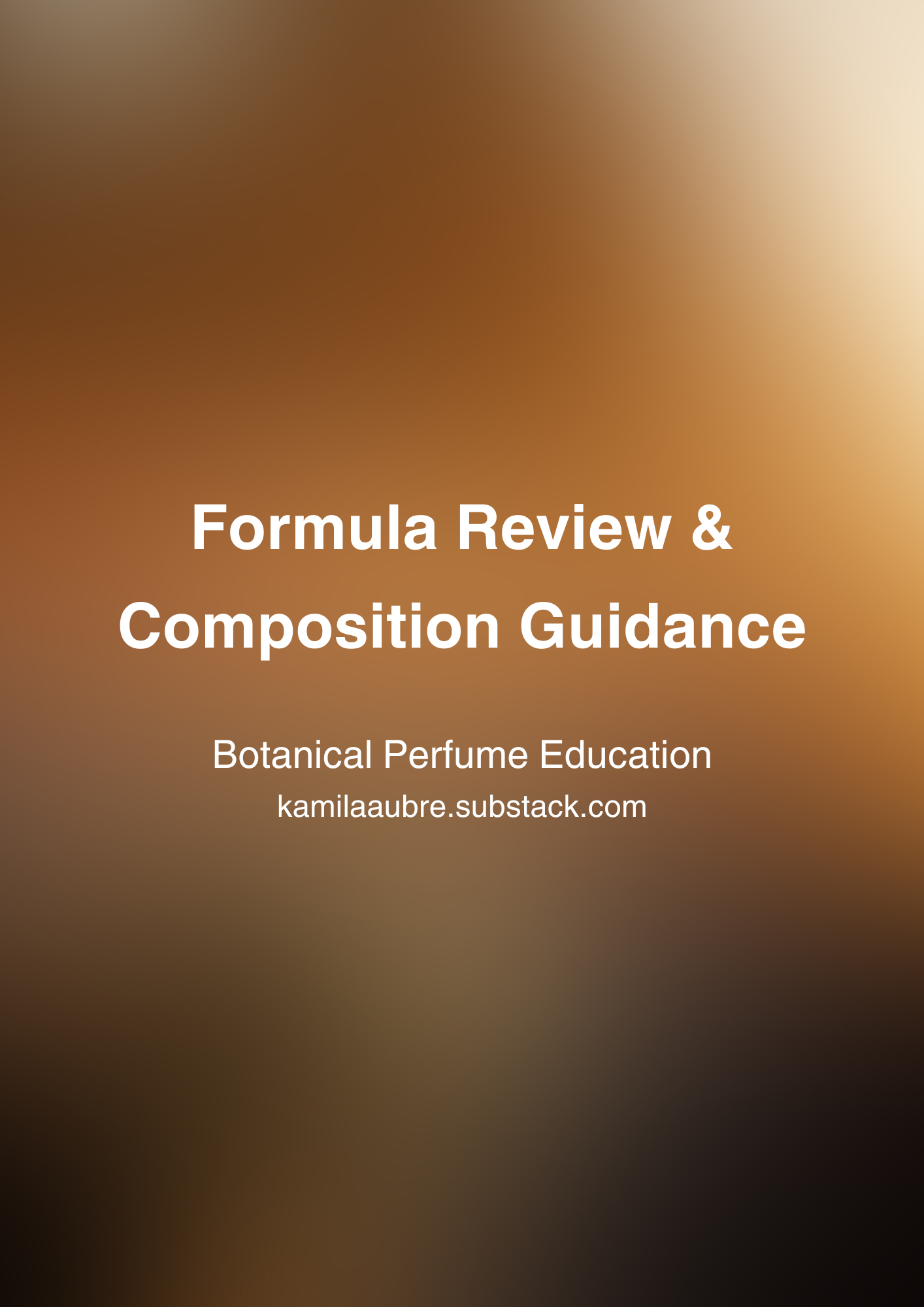 Formula Review & Composition Guidance