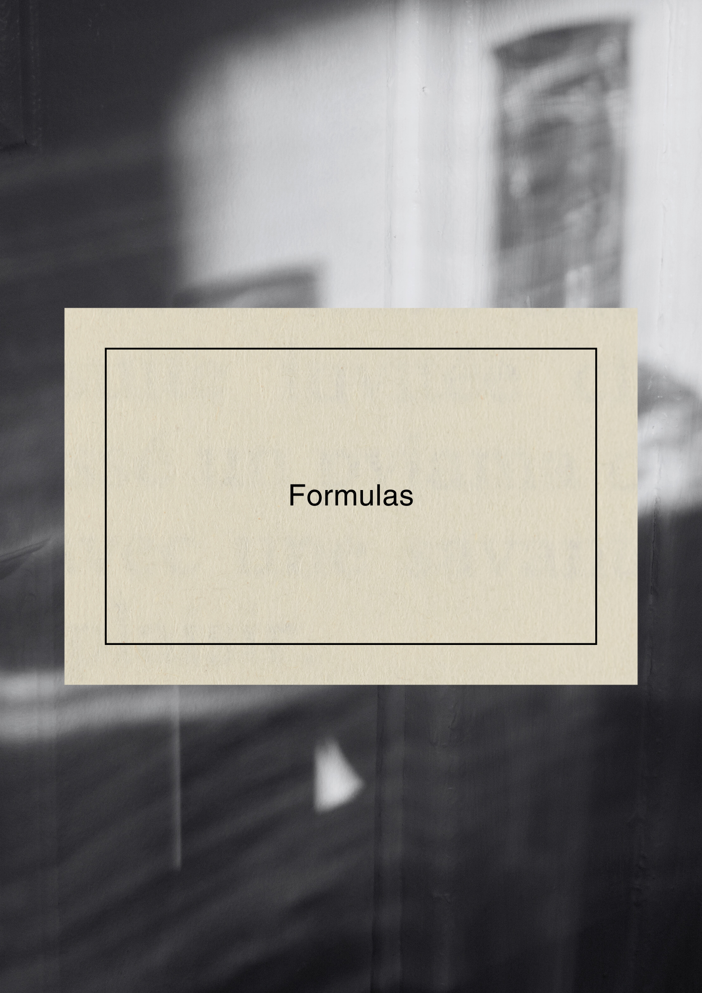 Formulas  | A4 PDF