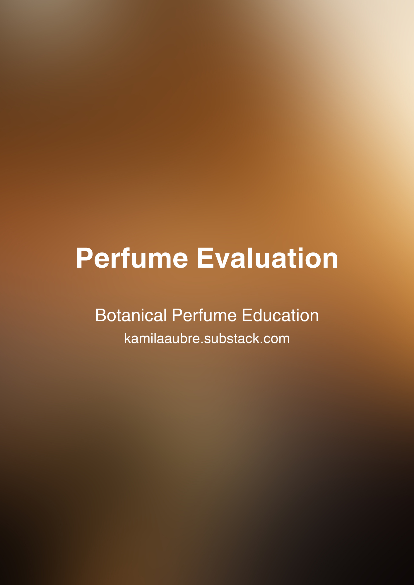 Perfume Evaluation