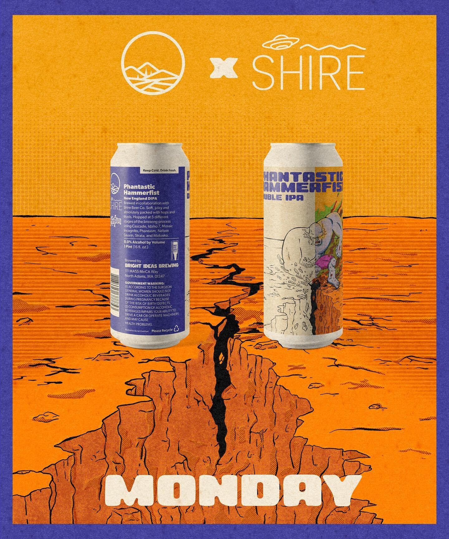 😍👊 Our friends at @brightideasbrewing will be releasing this bad boy on Monday. Hope everyone is ready to taste this next-level collab brew!

#shirebeerco #shirebeer #brightideasbrewing #getrightdrinkbright #mabeer #intheberkshires #beercollab