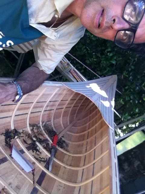 making canoes