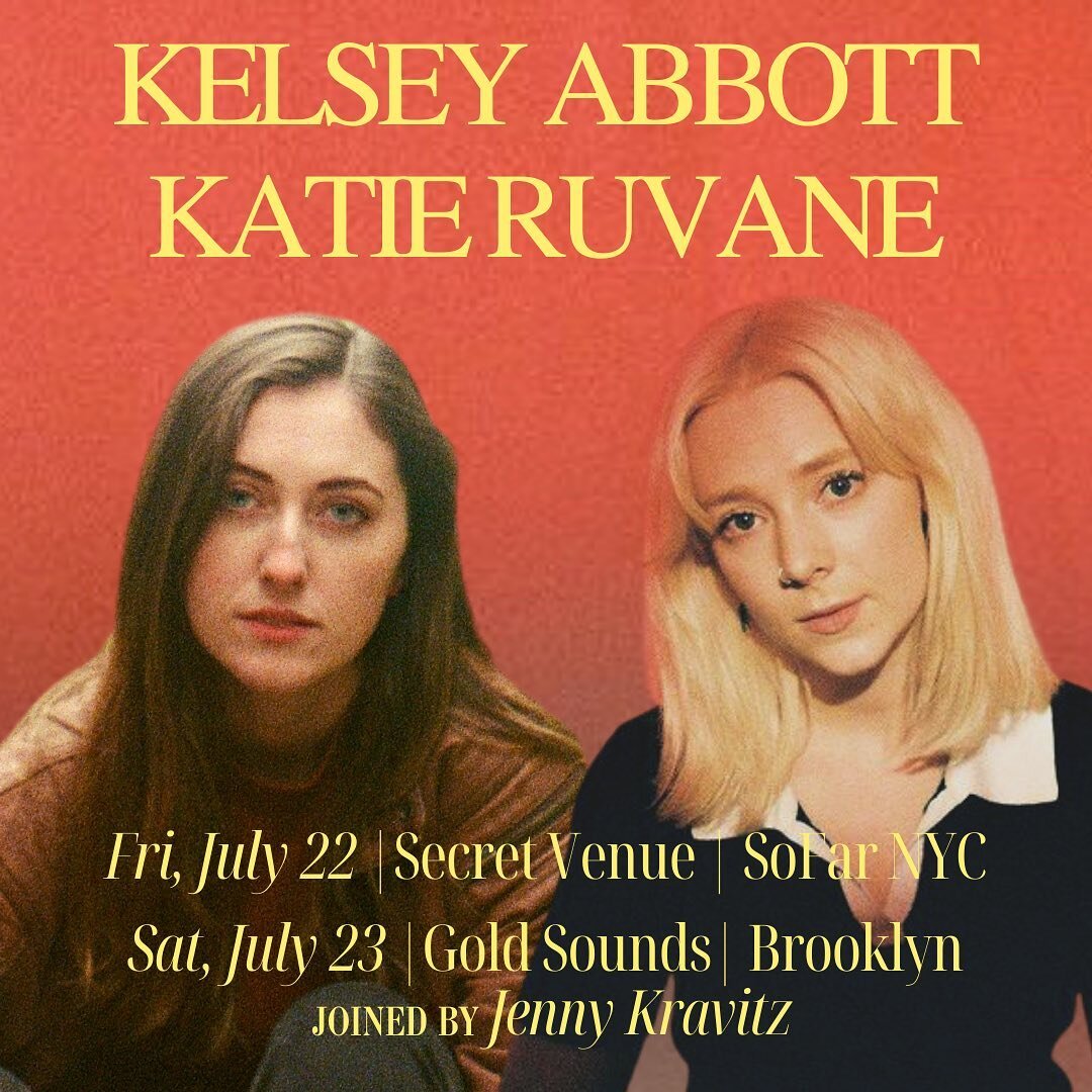 Just a coupla pals hitting NYC in two weeks‼️ DM for ticket info // links in our bios

Excited to have @jennykravitz join us on Sat July 23 @goldsoundsbar ❤️