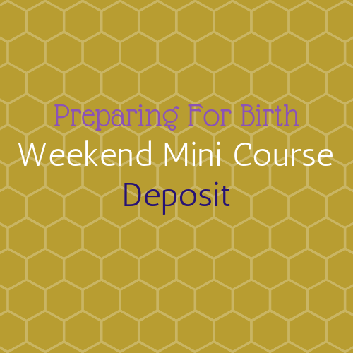 Preparing For Birth- Weekend Mini Deposit