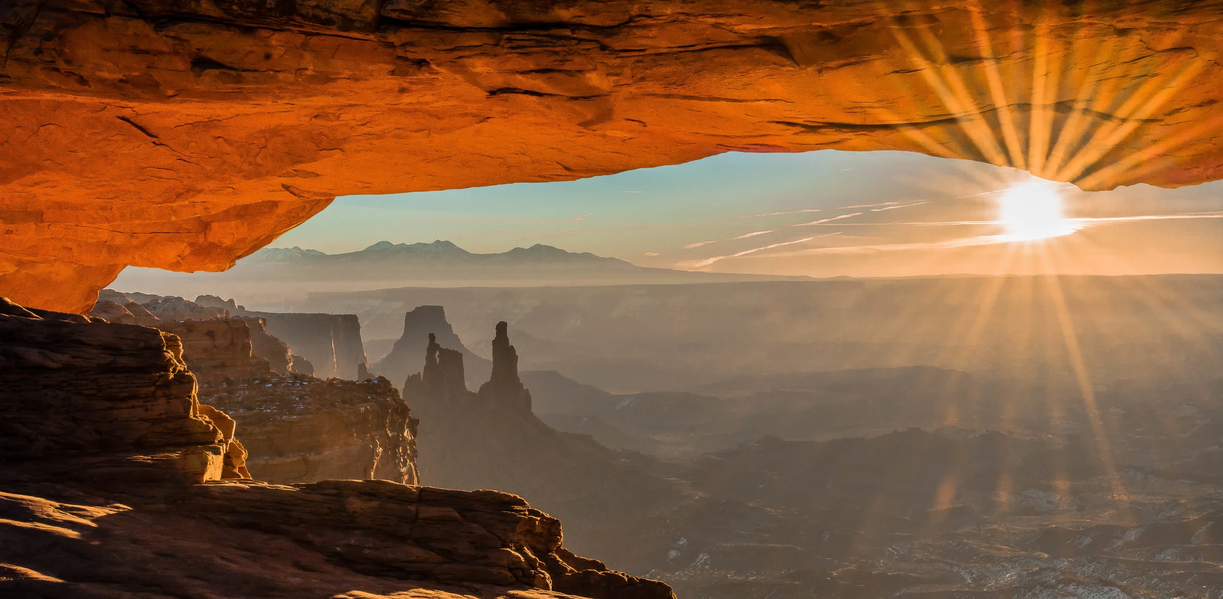 Winter Sunrise Mesa Arch (P)