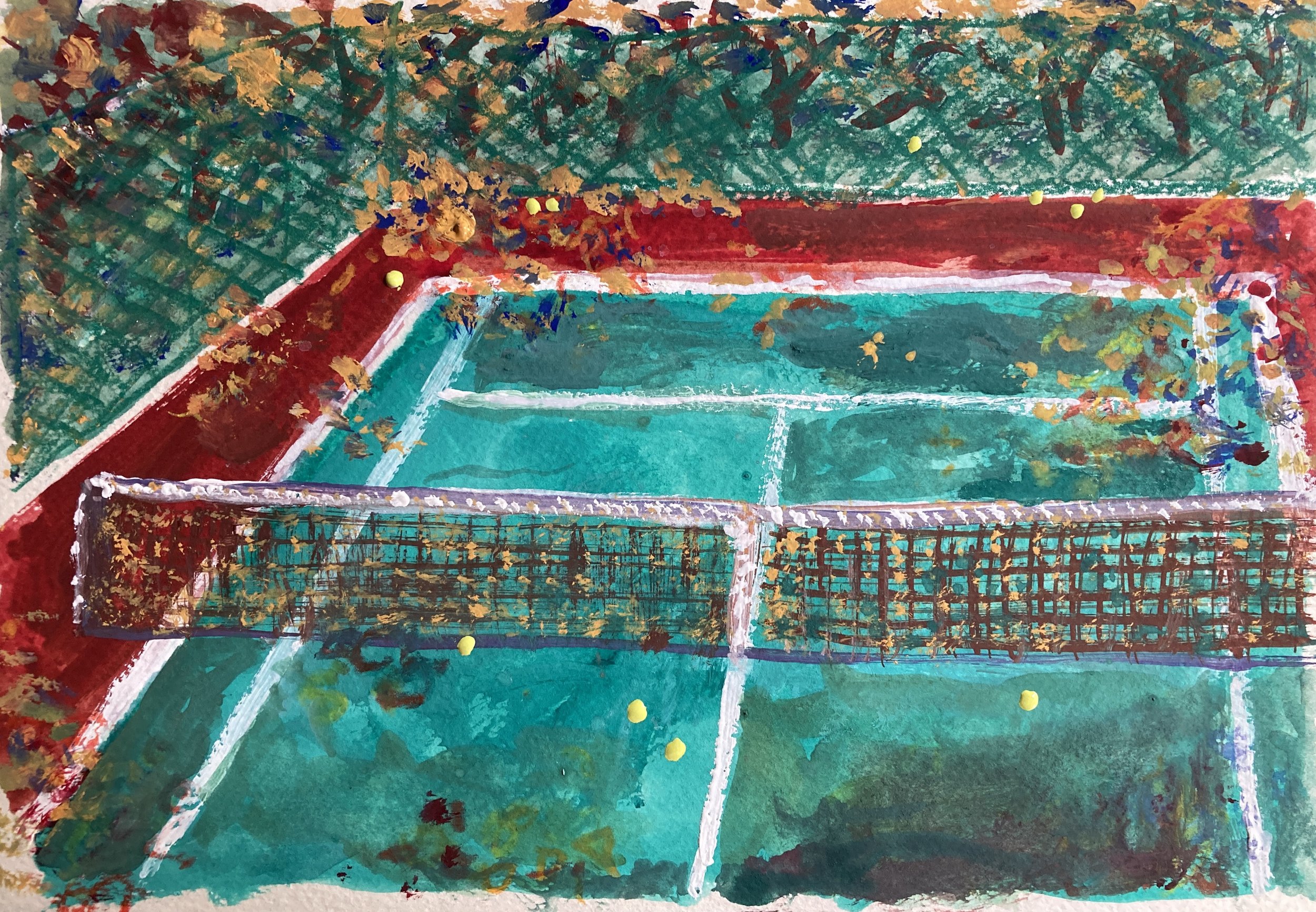 Tennis in the Fall Somewhere in Ohio