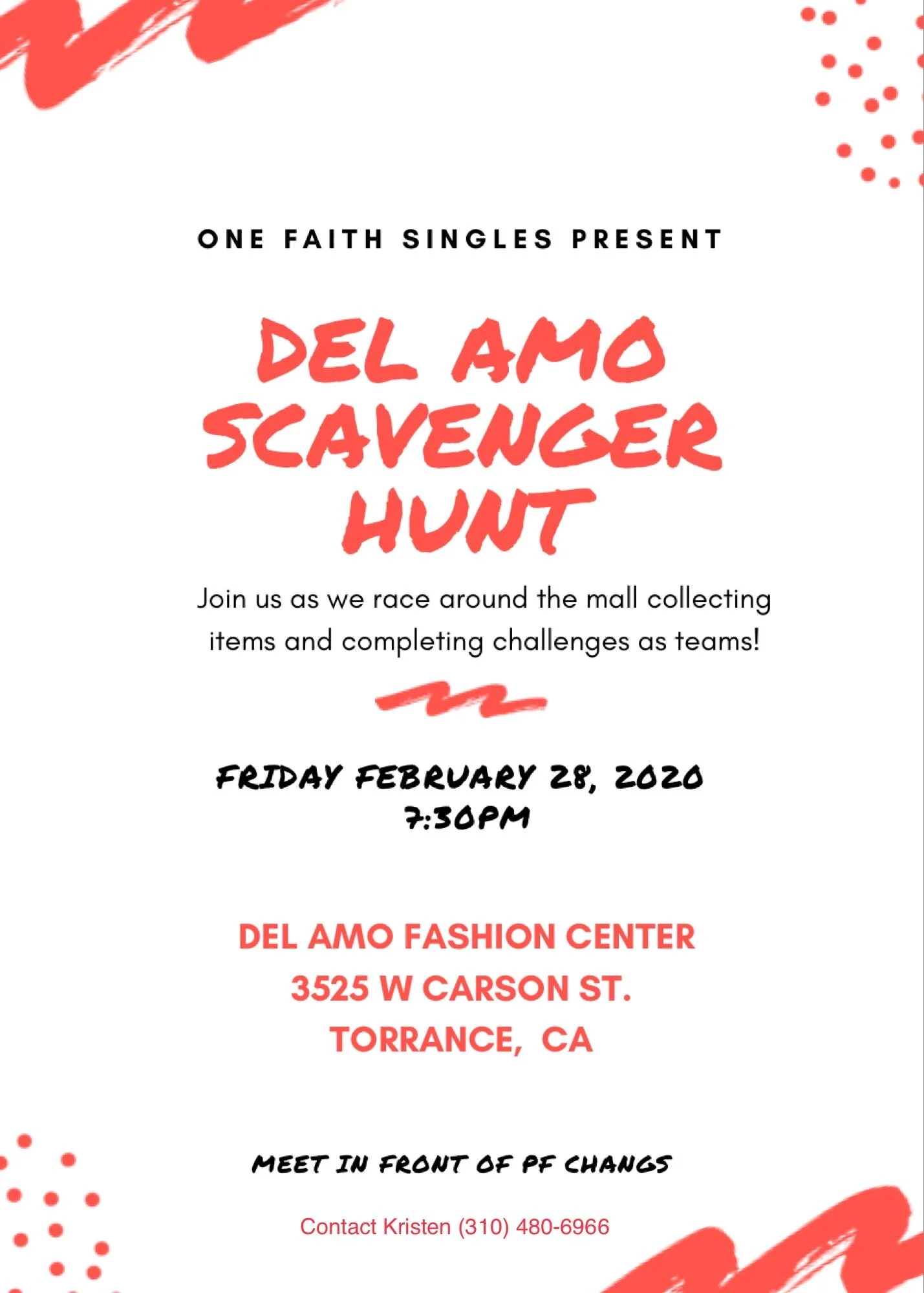 Singles Scavenger Hunt