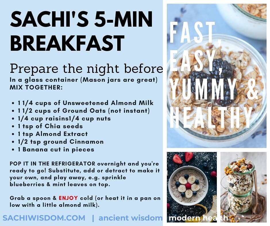 UH OH! 😲 Have you had the realization while in lockdown that your &quot;rushed morning schedule&quot; was simply an excuse to eat breakfast out? As in, 'croissant and latte anyone?' SACHISAYS: You can literally spend LESS than 5 MINUTES to &quot;Pre