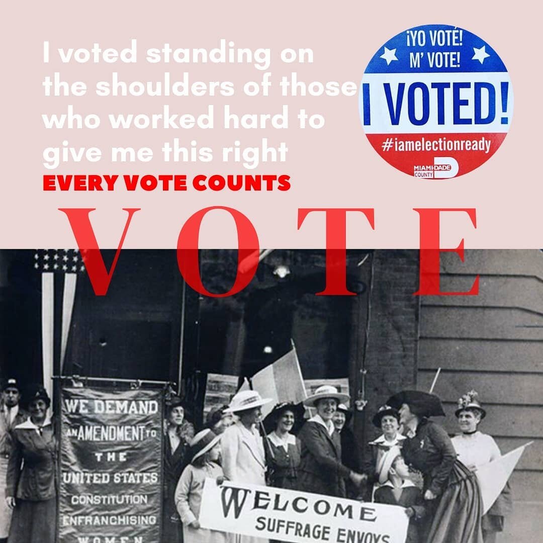 ☑️ I Voted! 🇺🇲 Did you?&nbsp;Voting is NOT a right I take lightly.&nbsp;I voted because I CAN. I voted standing on the shoulders of those who couldn't, and those who worked hard to give me this right. I voted because I have a voice.&nbsp; I voted t