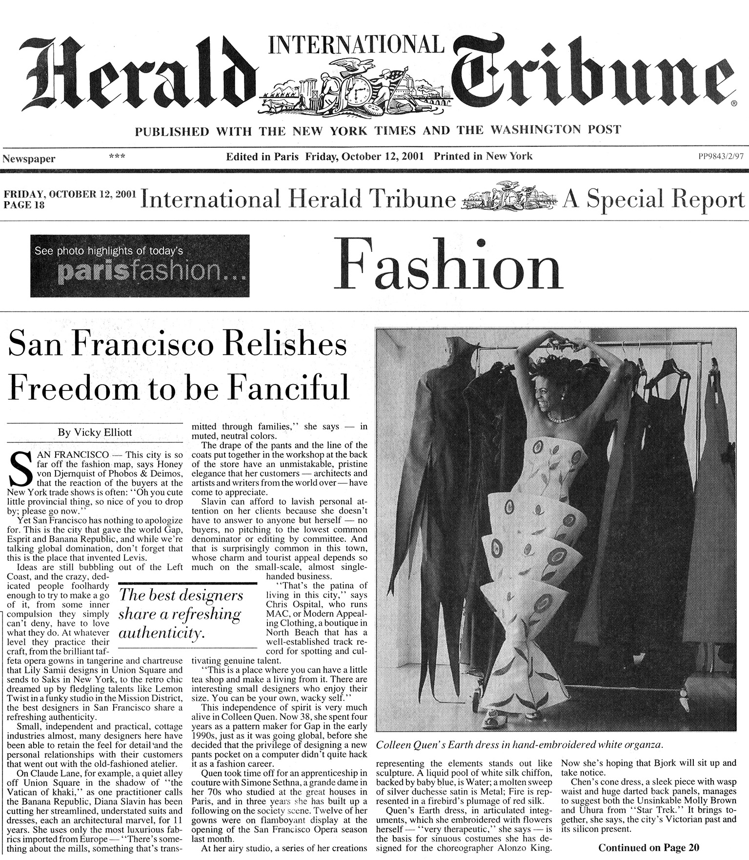 International Herald Tribune Oct 2001.jpg