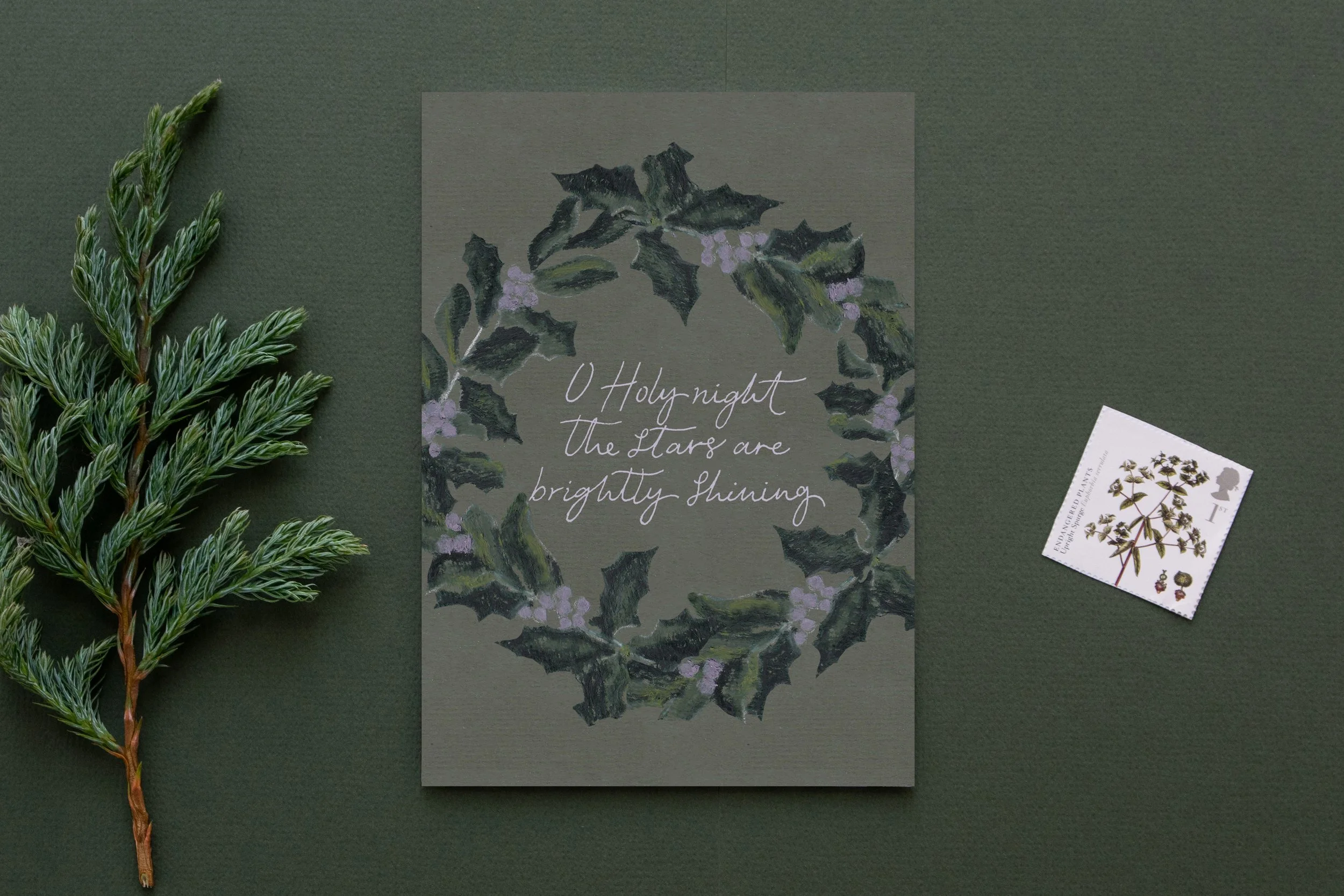 'O Holy Night' Pastel Christmas Card