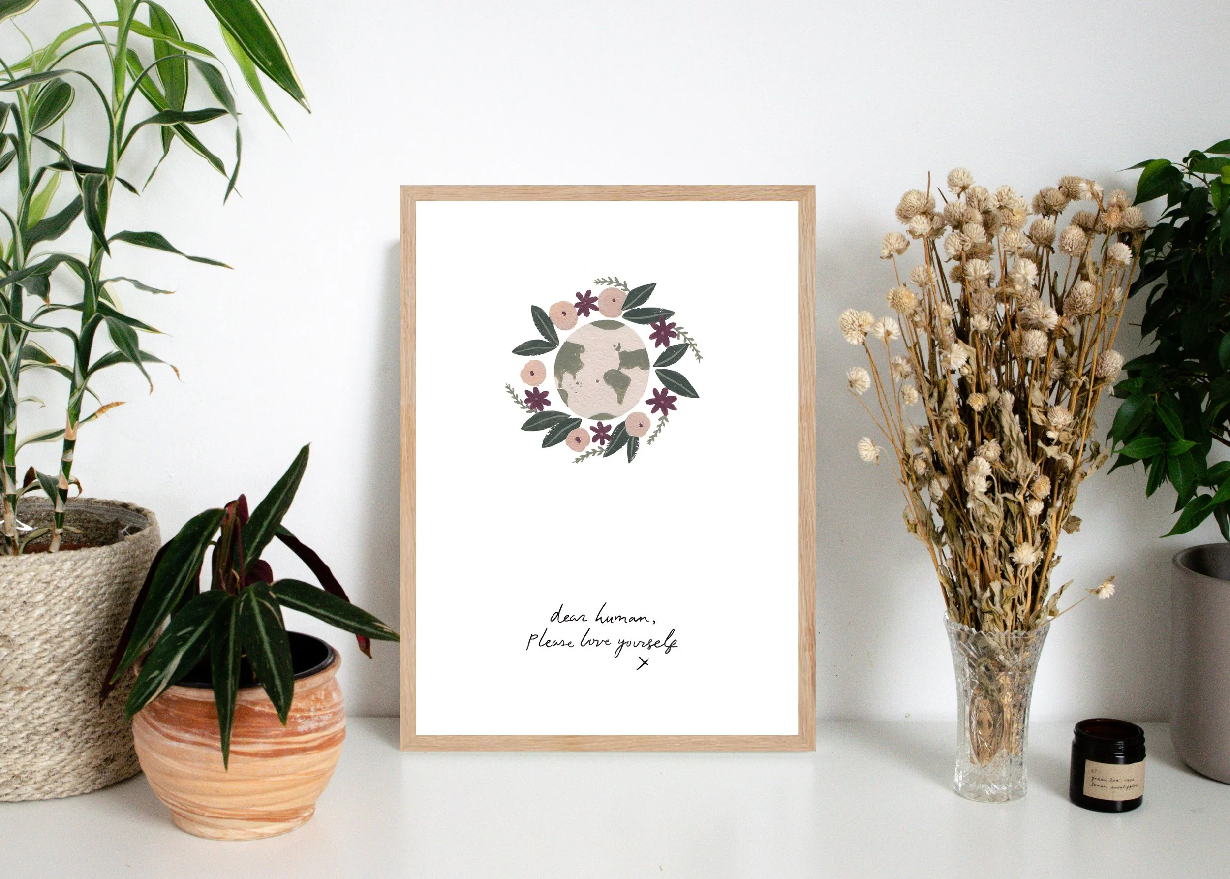 SECOND 'Dear Human' A4 Wall Print