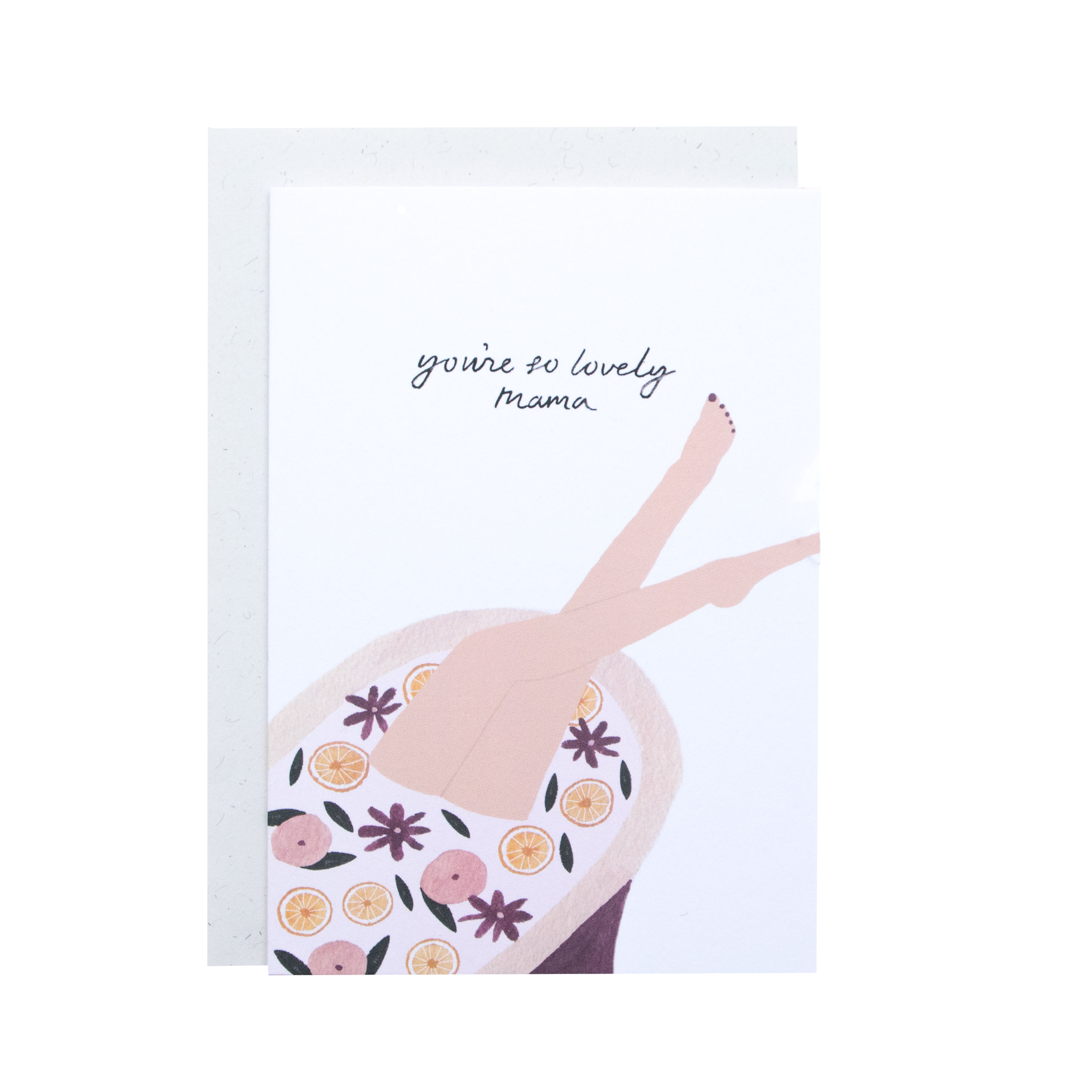 SECOND 'Mama In Tub' Greeting Card