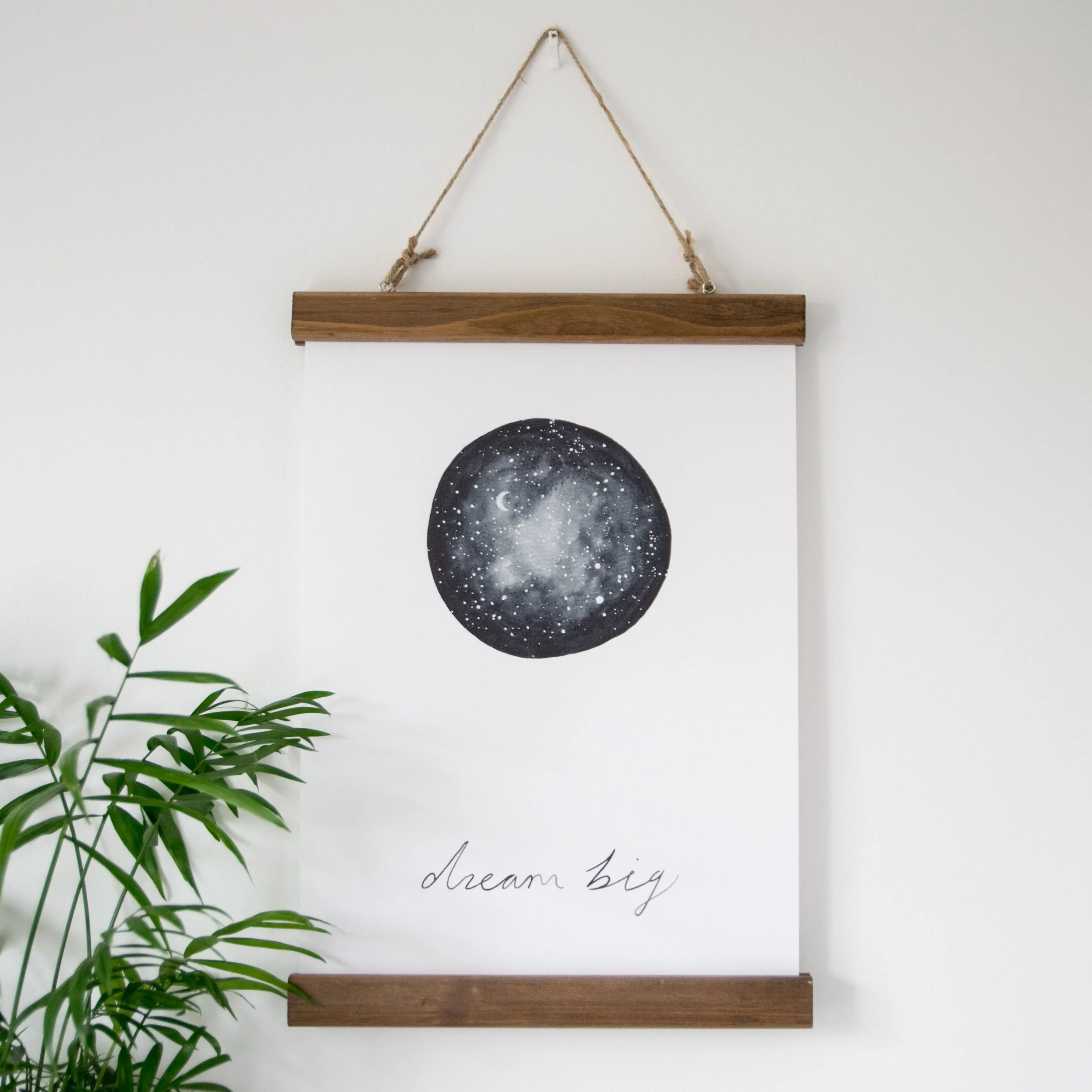 'Dream Big' Wall Print A4