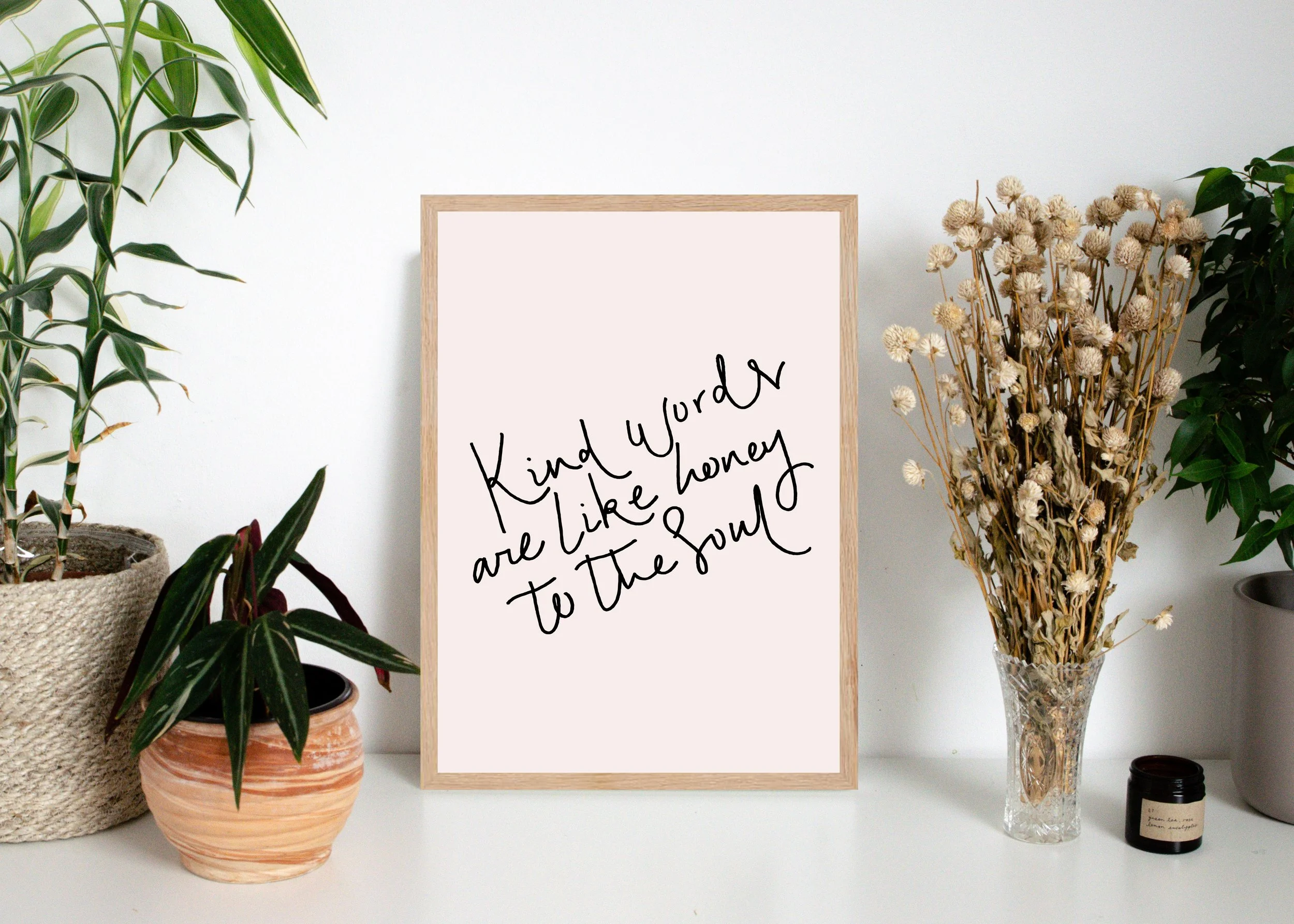 SECOND 'Kind Words' A4 Wall Print