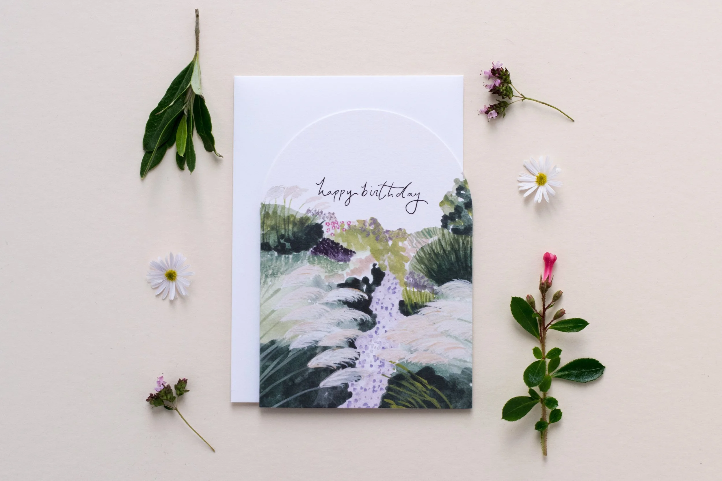 SECOND 'Pampas Birthday' Greeting Card