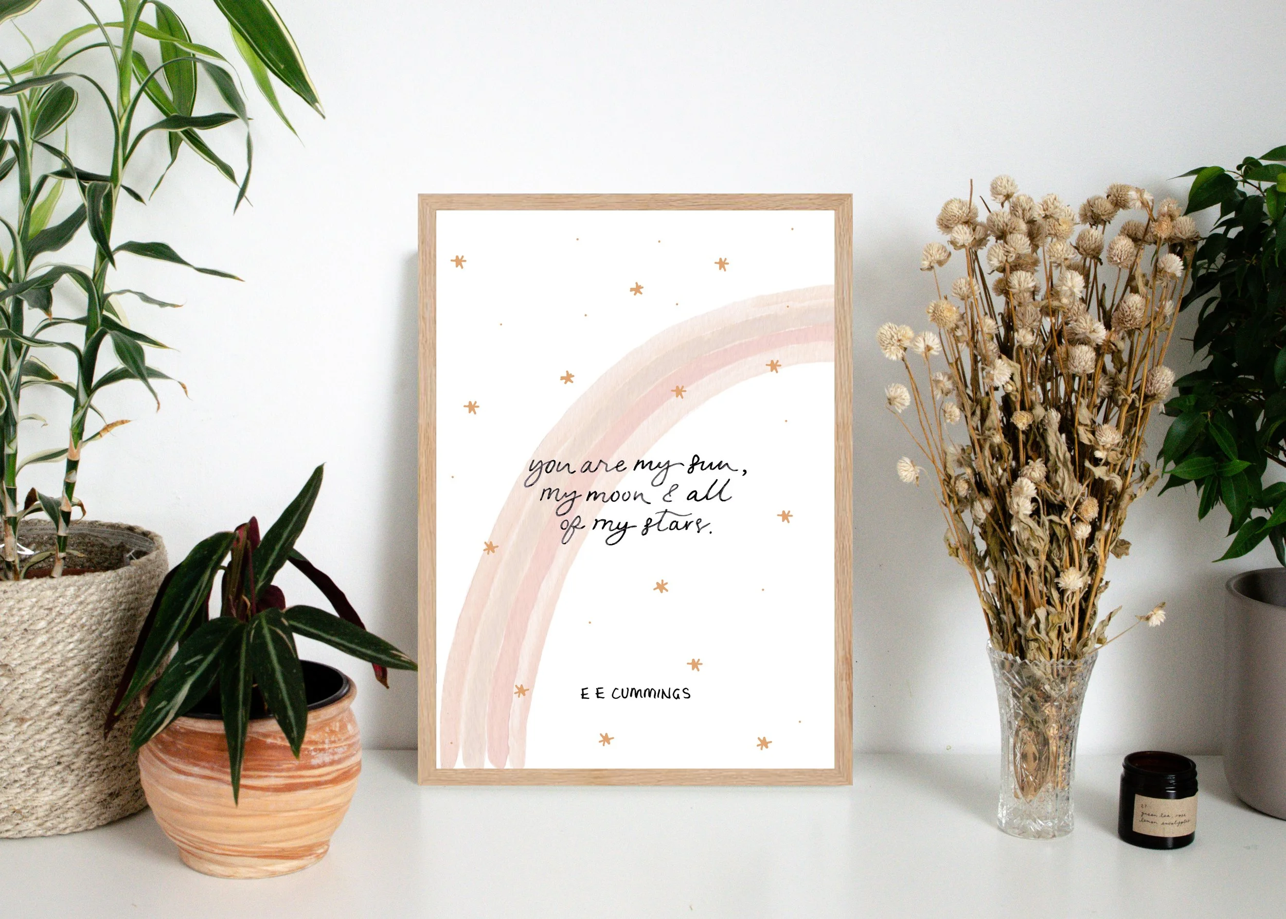 SECOND 'Sun, Moon & Stars' A4 Wall Print