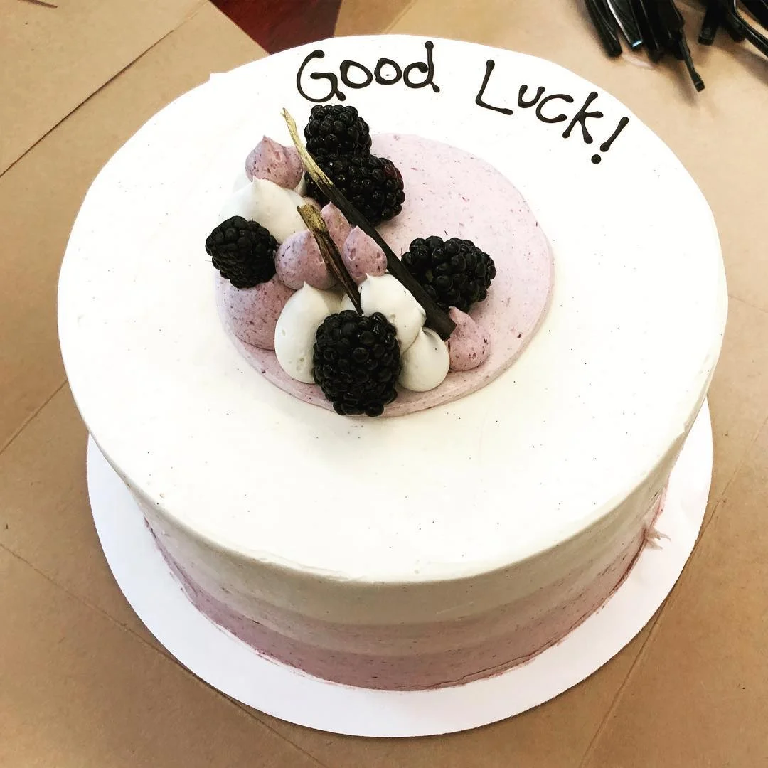 My former coworkers were nothing but supportive. They even got me this cake from Cake Life !