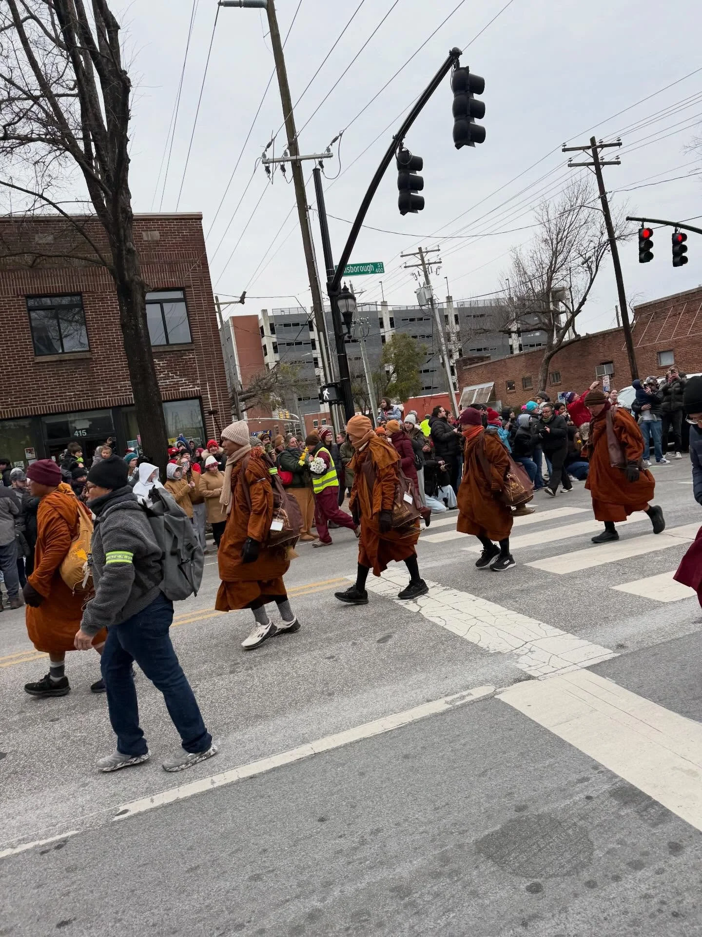Watching the @walkforpeace.usa &amp; @alokathepeacedog  come to raleigh was an amazing experience. 
It was definitely a once in a lifetime experience and I am grateful to meet some amazing people along the way.  #walkforpeace #raleighnc #walkforpeace