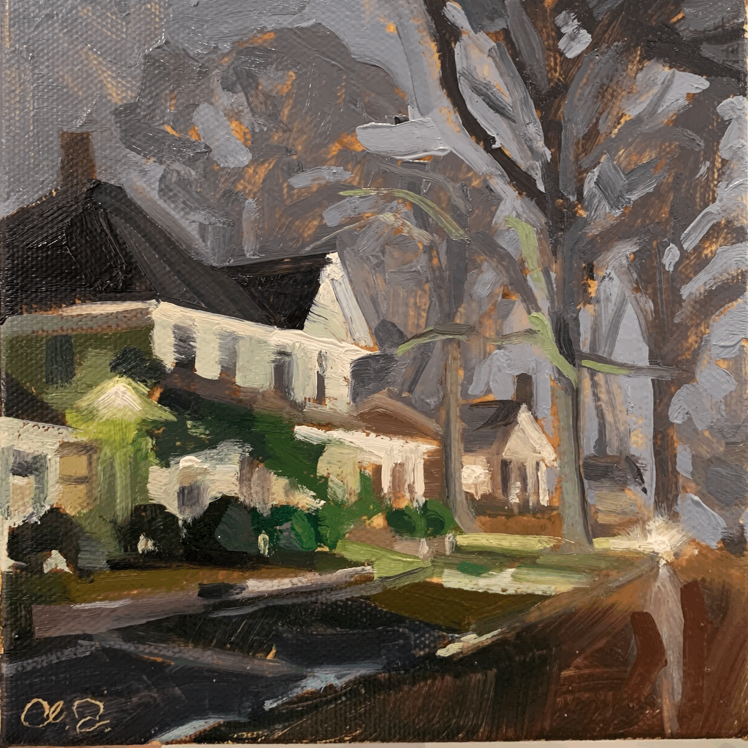 Misty Night Downtown