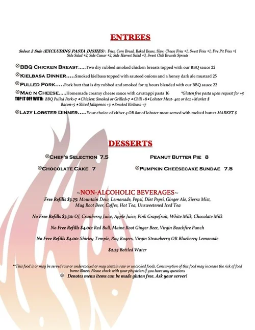 Dining Menus — 658 Main Street Ogunquit 207-646-8998