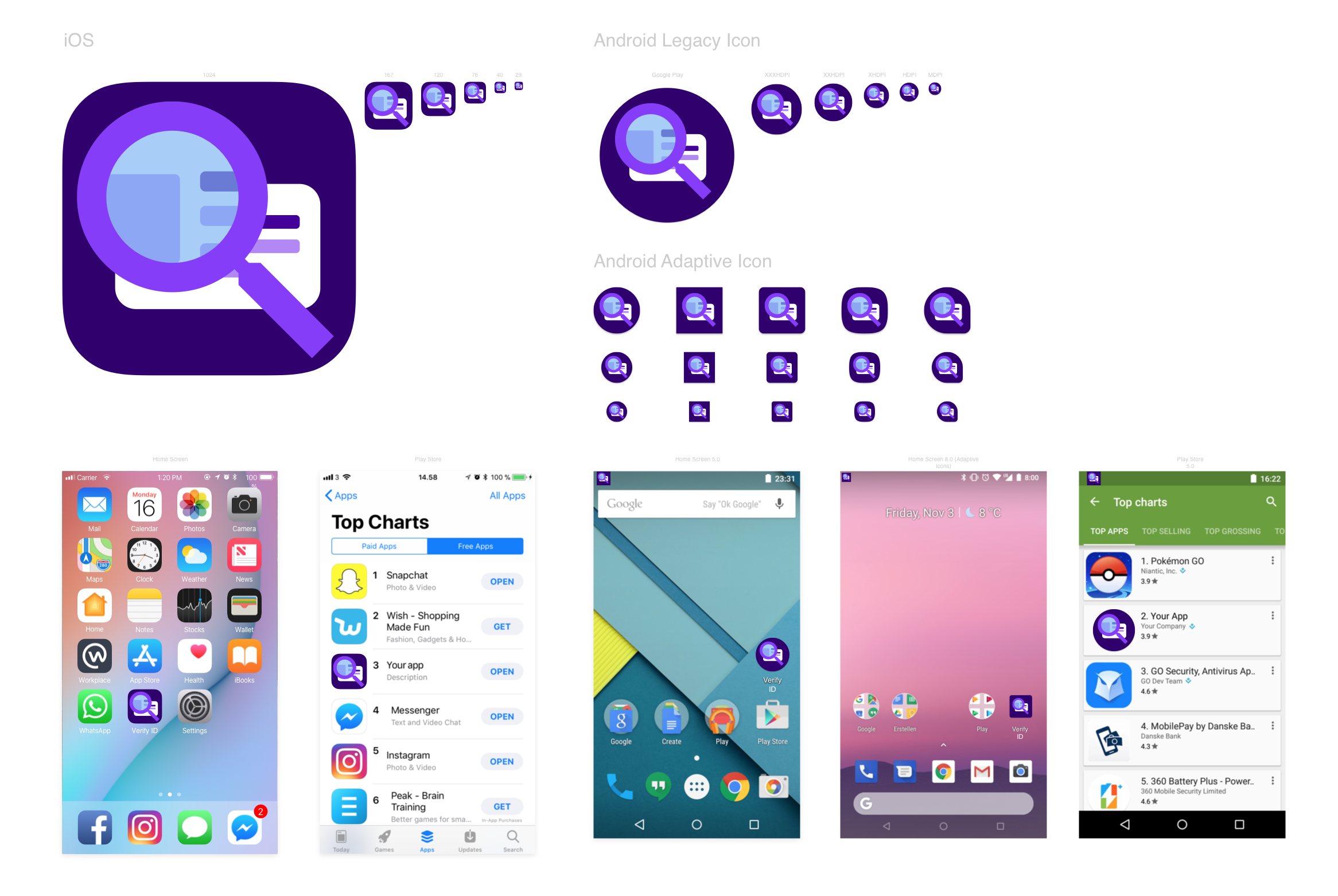 ID Verify App Icons