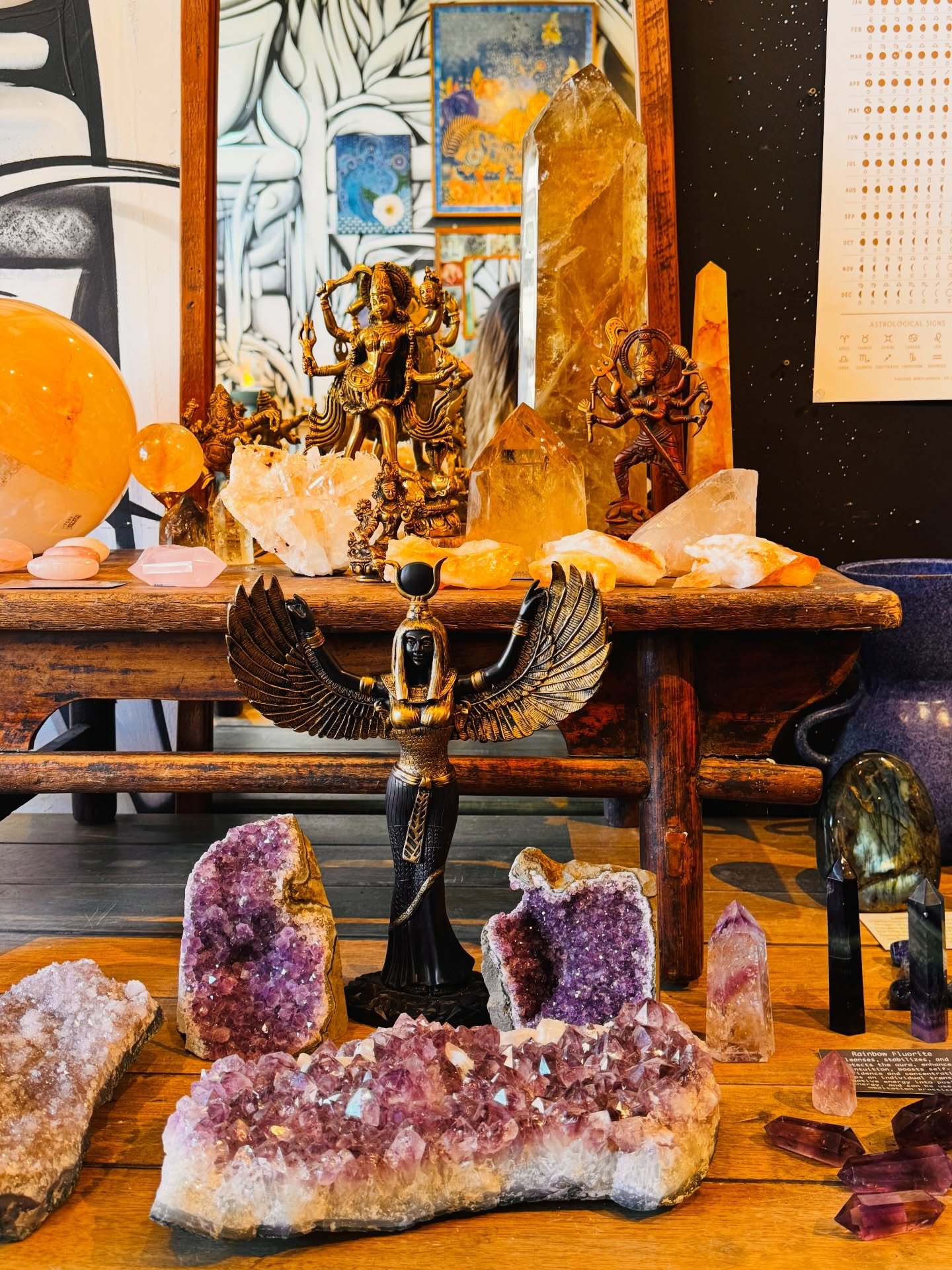 Isis stands as a reminder of sacred protection, deep intuition, and the wisdom that rises when we slow down and listen.

Amethyst &hellip; long honored as a stone of clarity and spiritual connection, invites the mind to soften and the inner voice to 