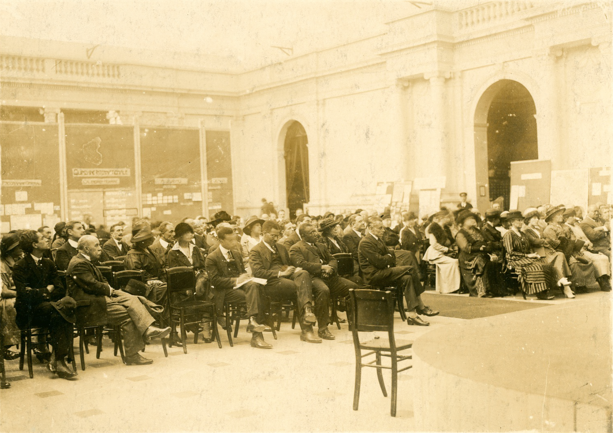 Pan-African Congress, Belgium, 1921. W.E.B. Du Bois Papers, University of Massachusetts Amherst Libaries.