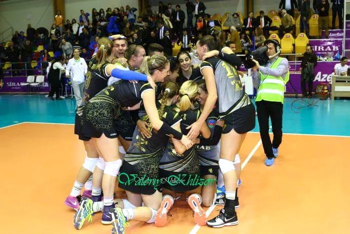 After our second CEV win and winning the golden set. 