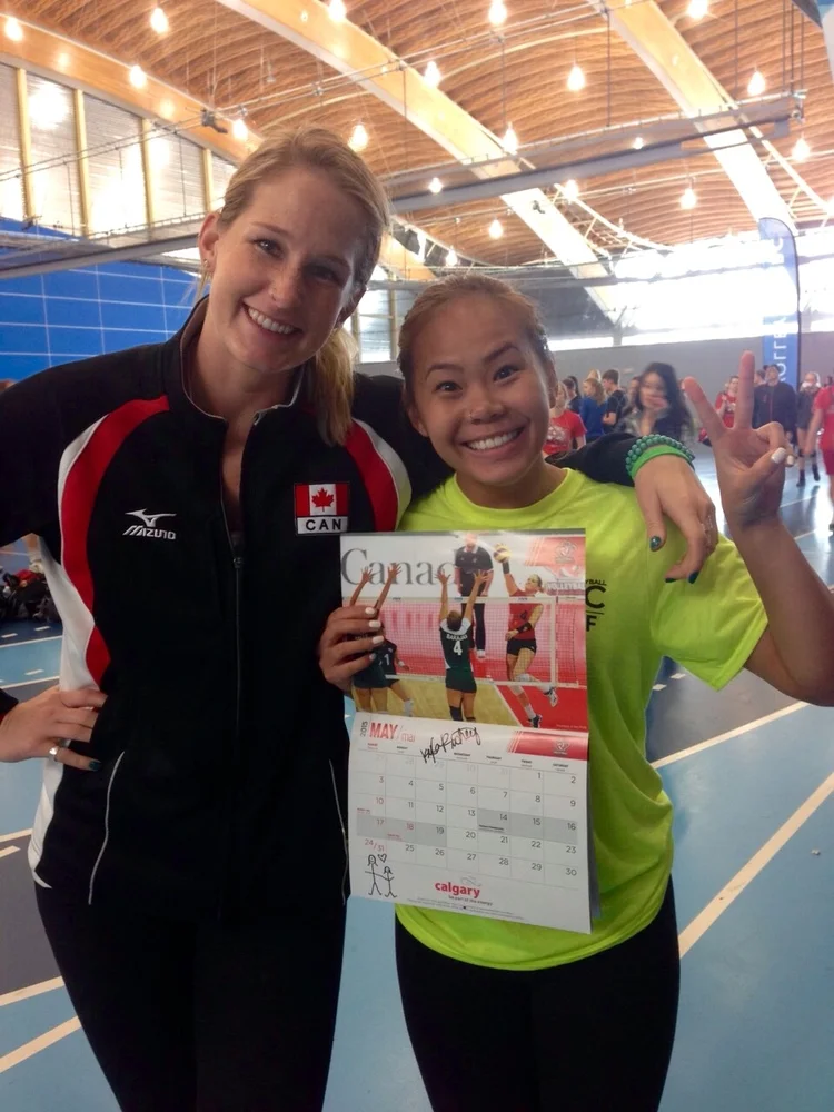 At U16 & 17 BC Provincials the other weekend with my biggest fan (and ex-UBC teammate). 