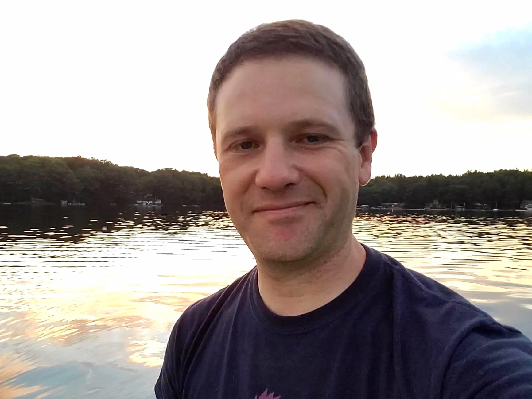 Mark Gathany on Big Twin Lake.