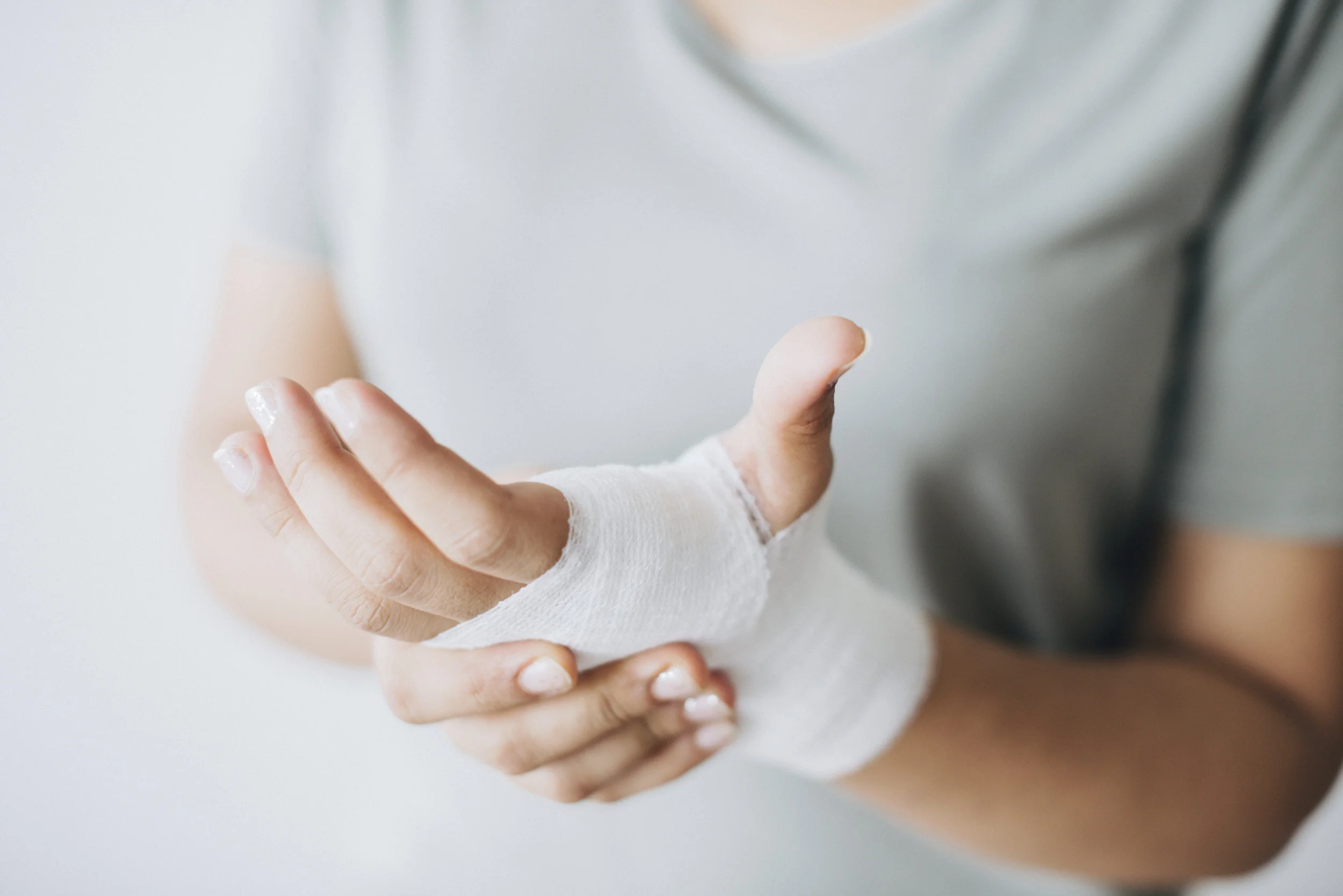 Bandage on Hand