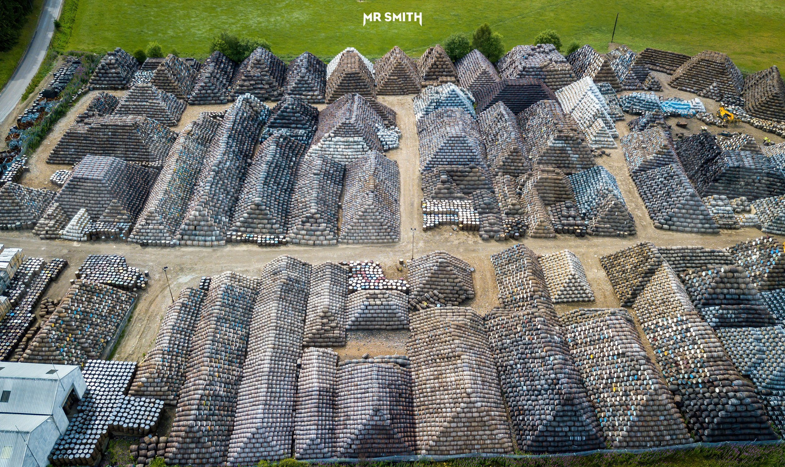 Aerial view of the Speyside Cooperage, Aberdeenshire