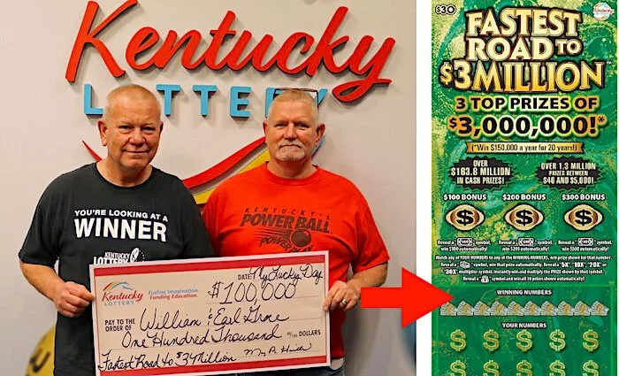 Two Kentucky brother's lucky lottery streak continues with multiple wins including Powerball