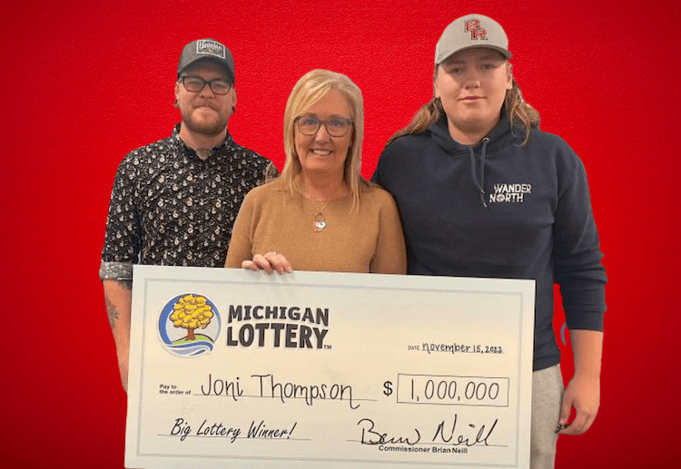 Woman speechless after winning $1 million Powerball jackpot prize on her first try