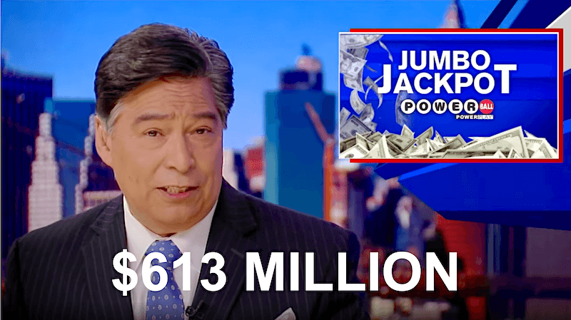 USA Powerball climbs to massive $613 million for tonight's draw