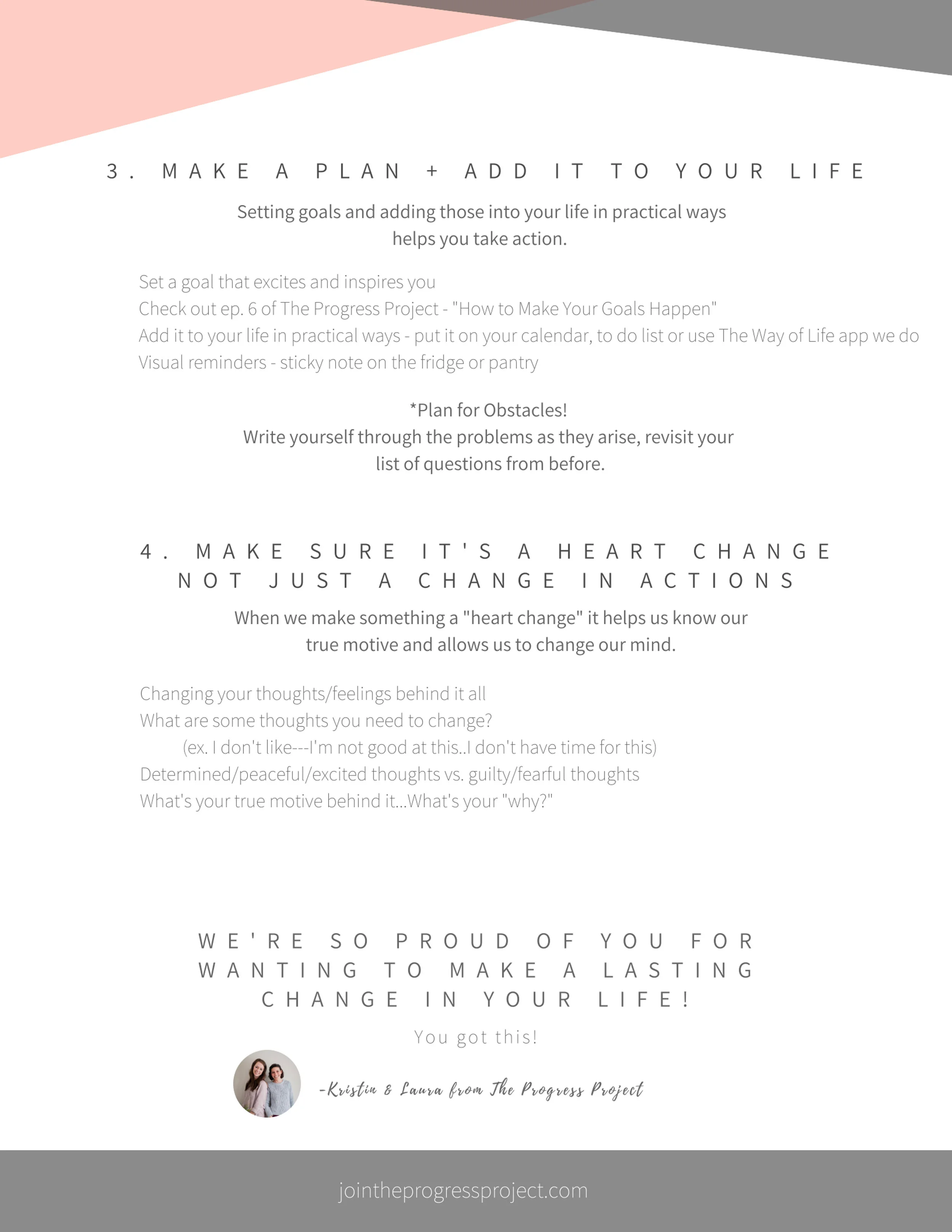 Making Change Guide The Progress Project — Free Guides & Inspiration