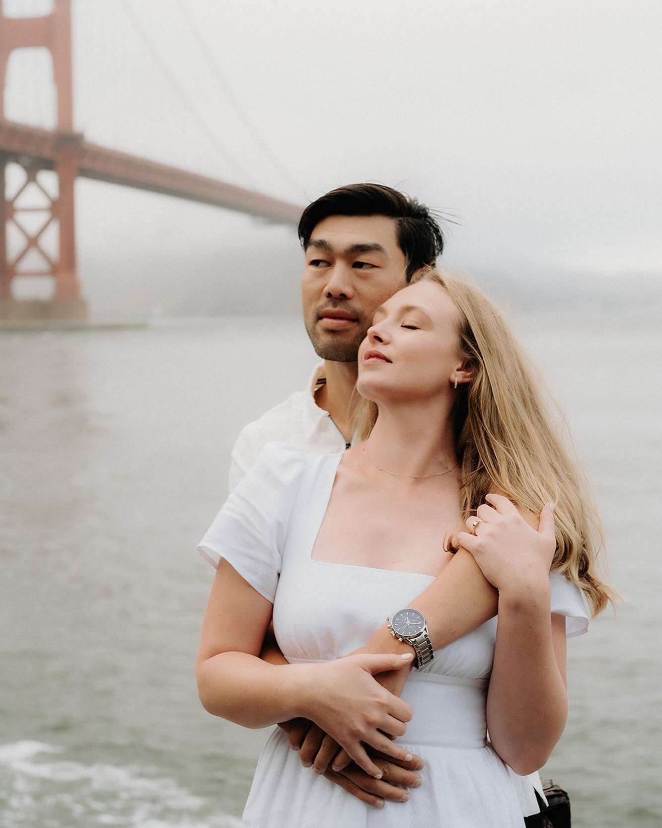 @karlthefog was the third wheel at this engagement session with Natalie and Ben