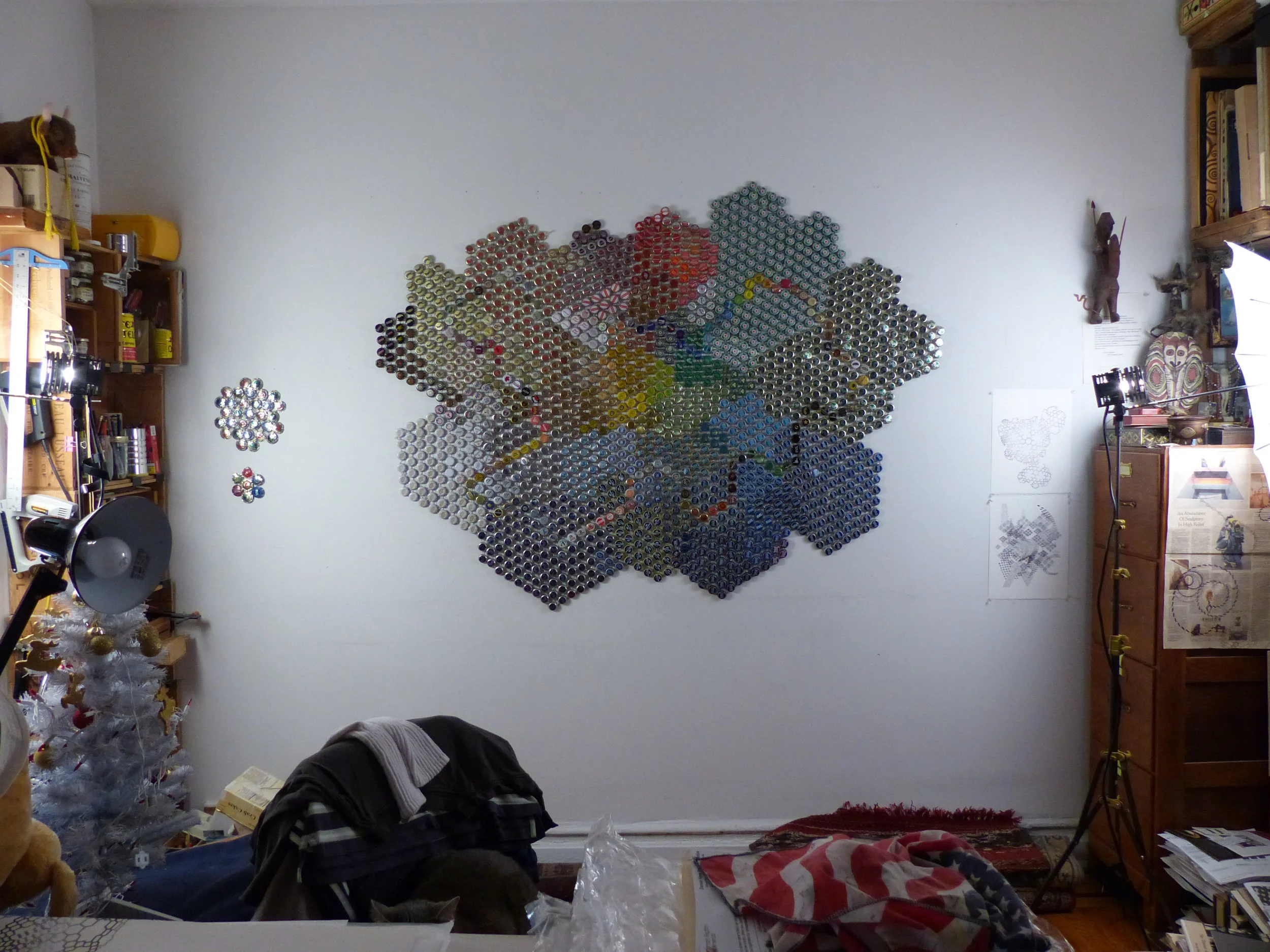 Studio wall, 2014