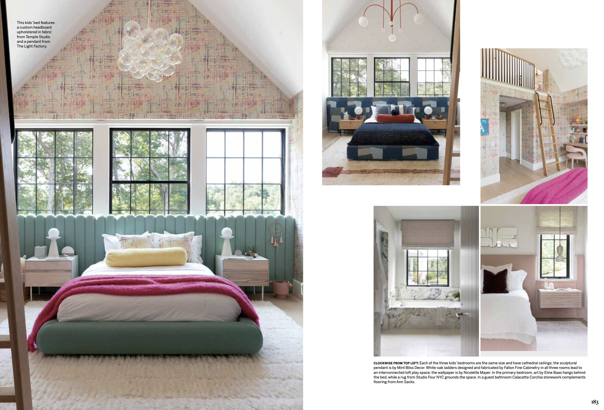 New England Home editorial featured bedroom
