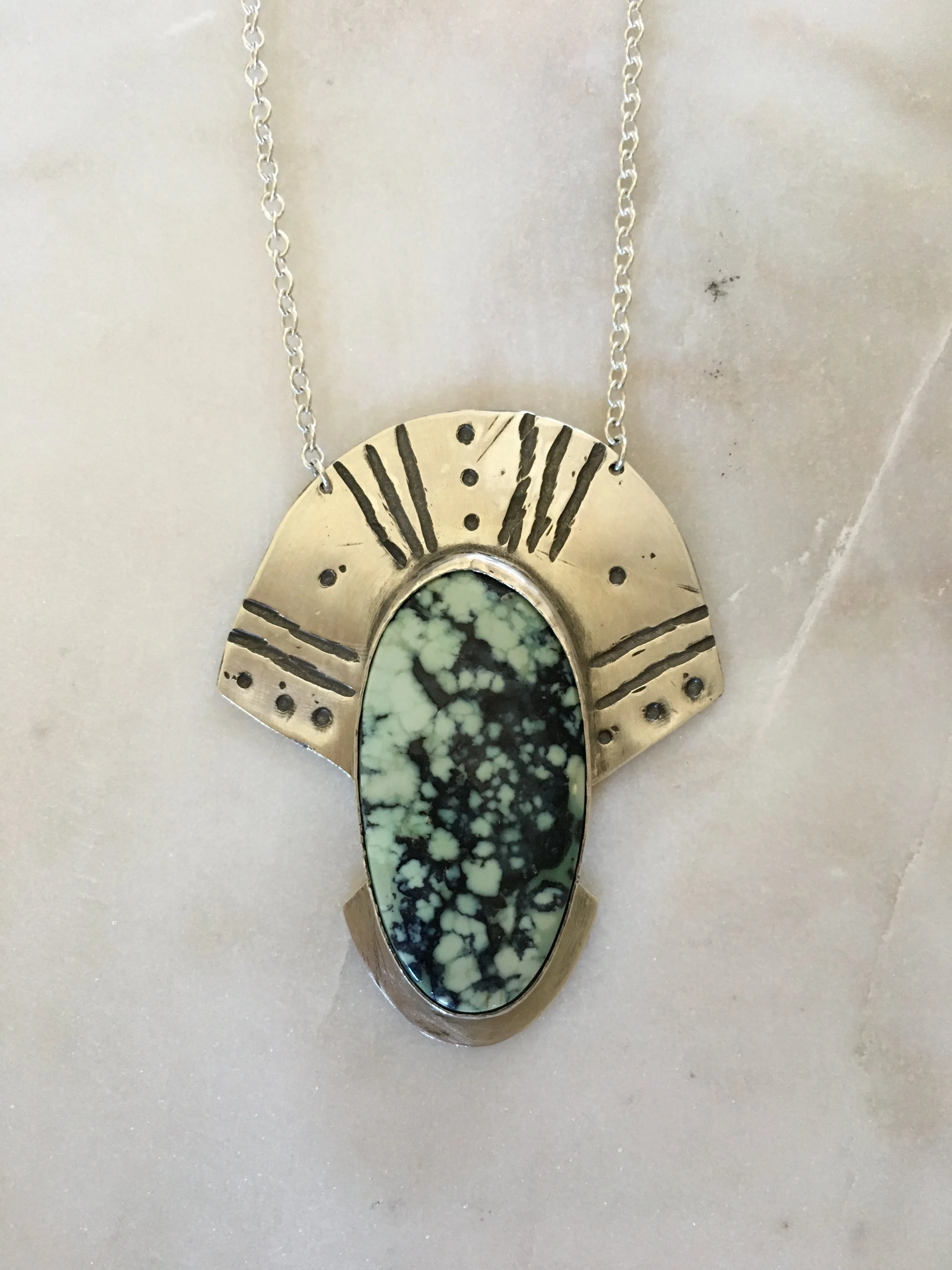 New Lander Turquoise Mothership Necklace 