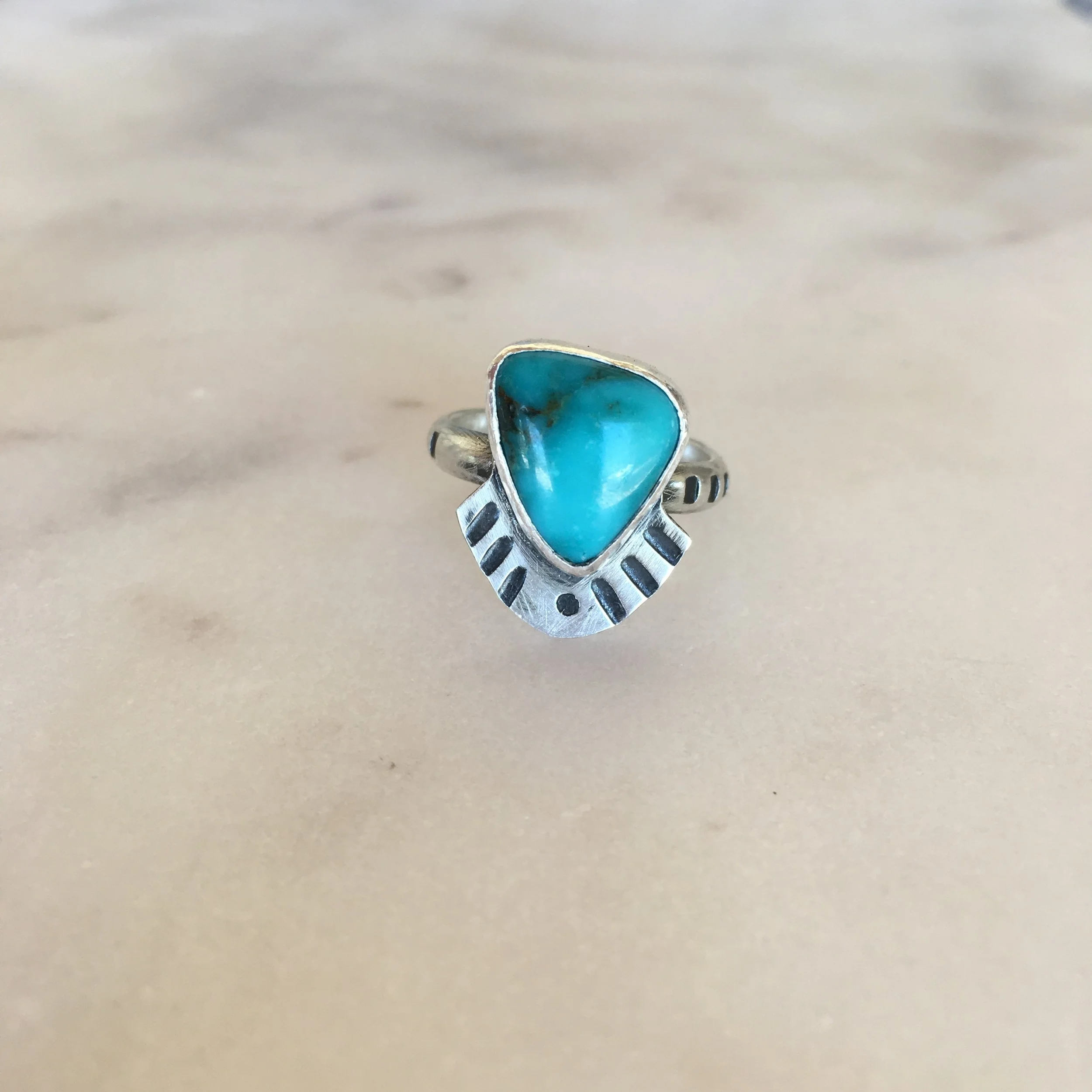 Bisbee Blue Turquoise Ring 