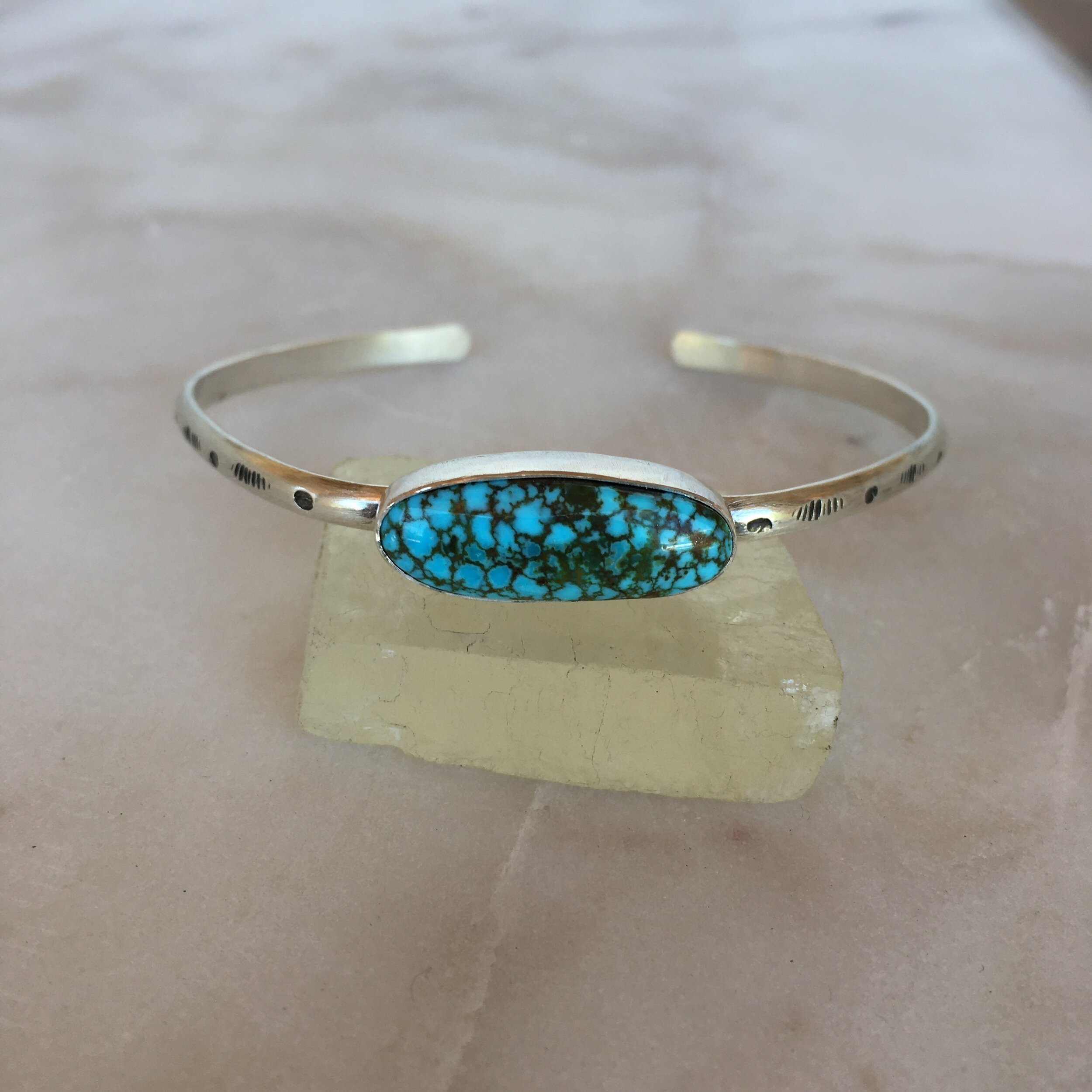 Kingman Turquoise Agave Cuff 