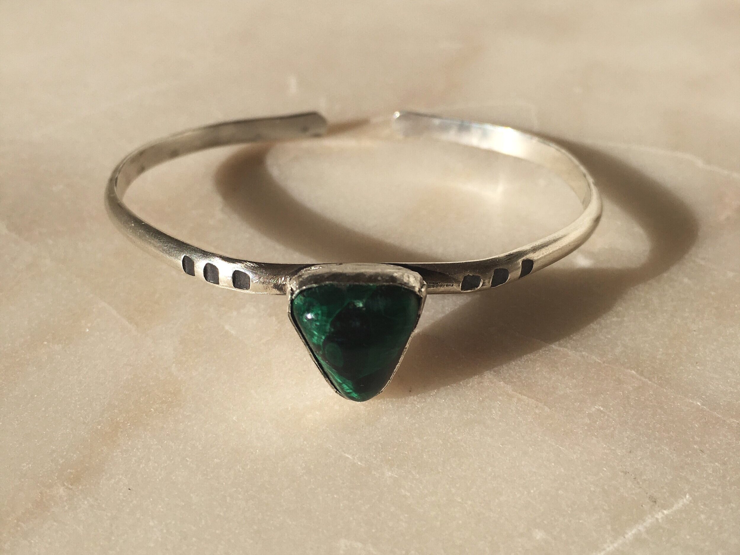 Bisbee Malachite Timelines Cuff 