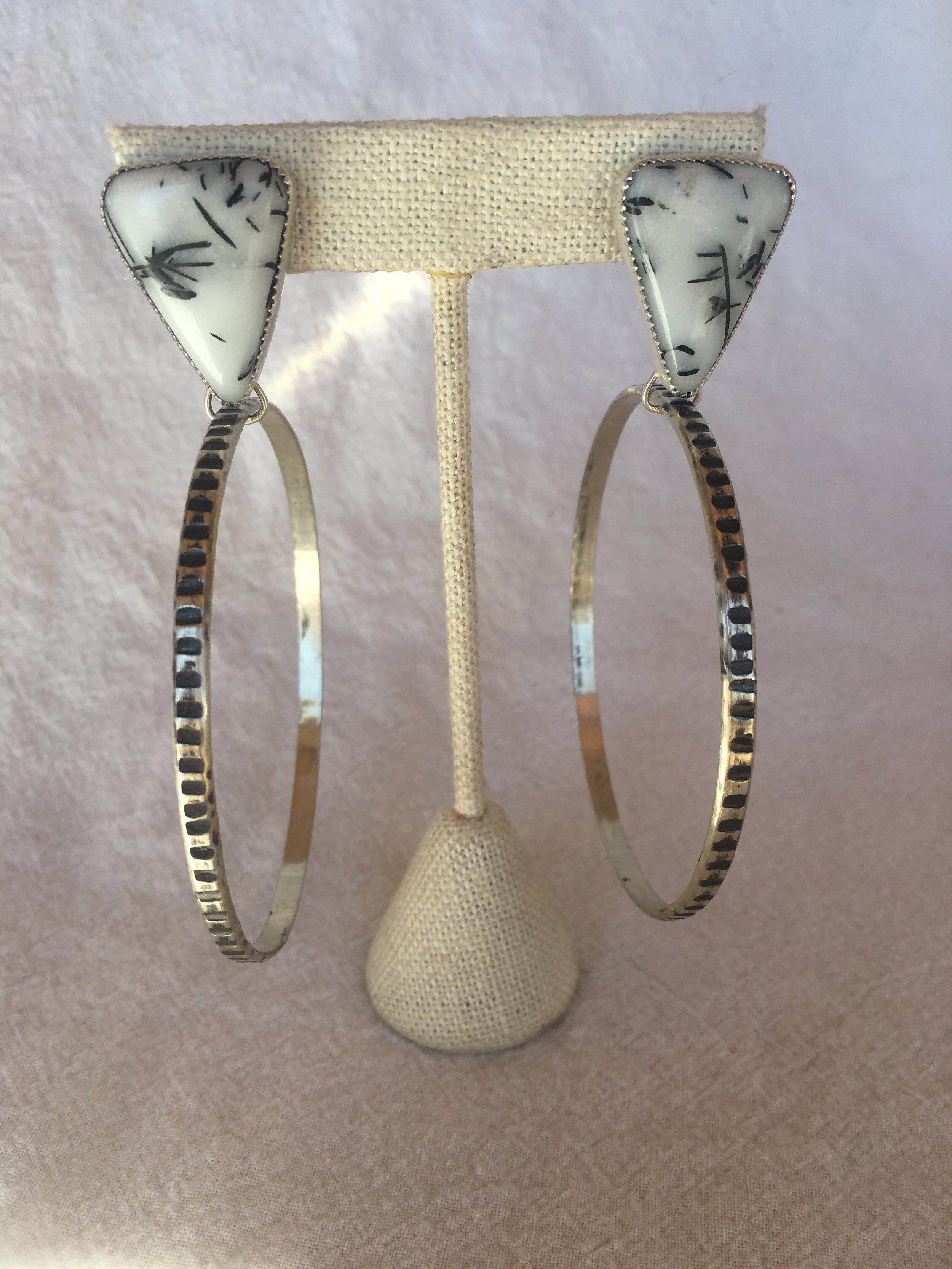 Astrophyllite Snake Hoops